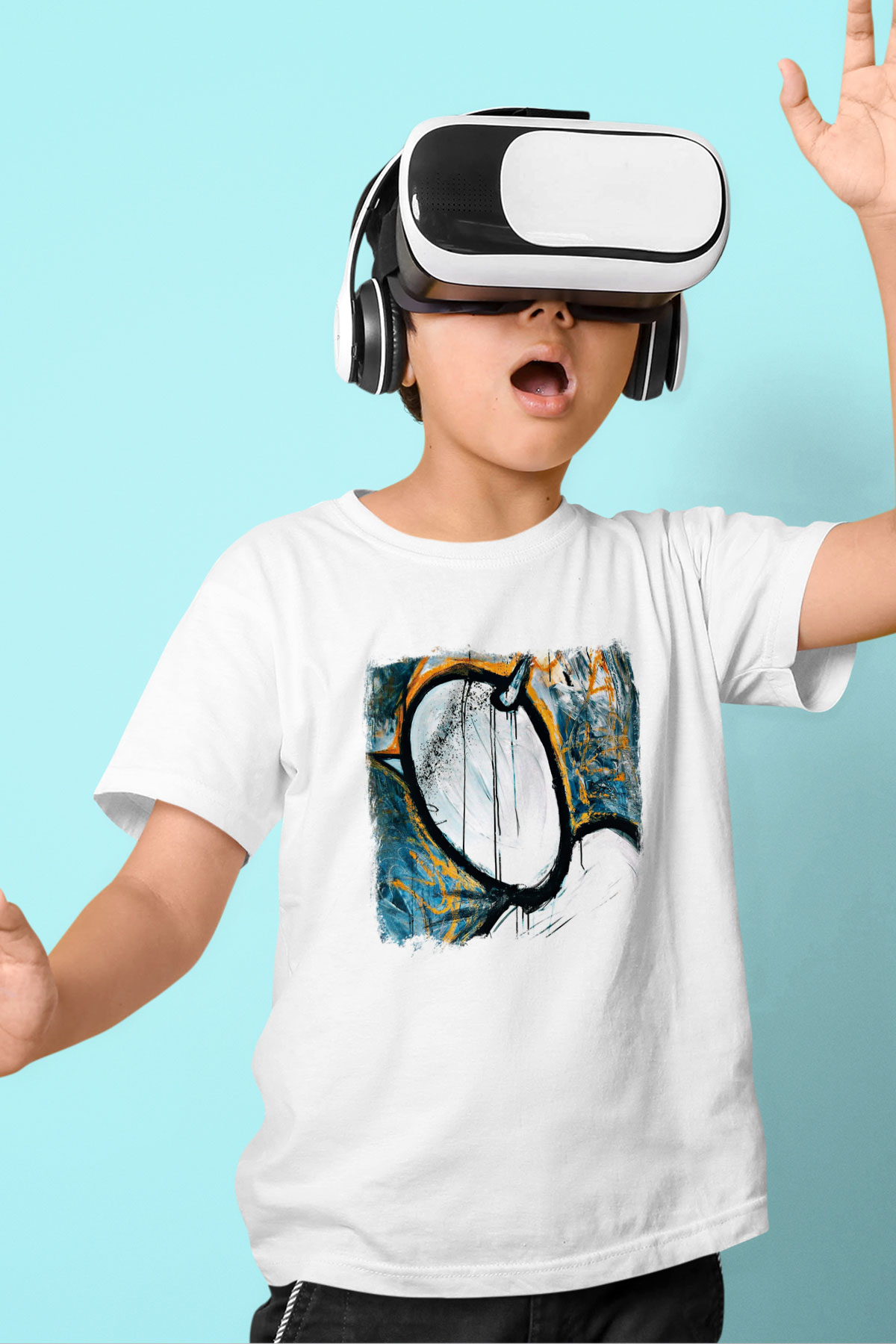 Converge Baskılı Unisex Beyaz Çocuk Tişört