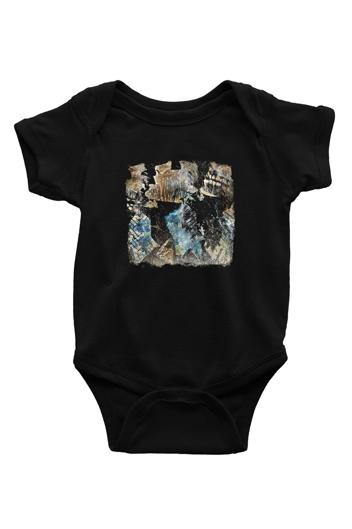 Converge Baskılı Unisex Siyah Bebek Body - Zıbın