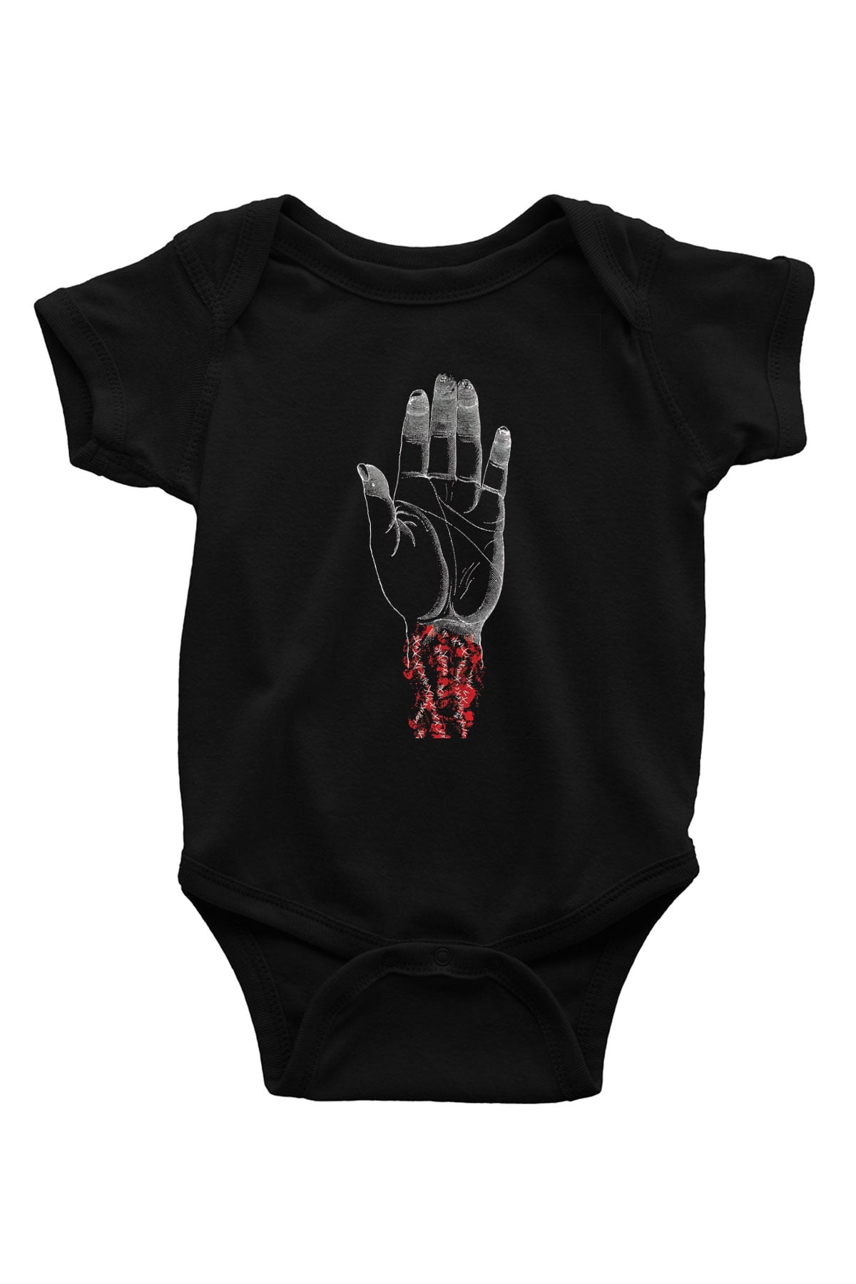 Converge Baskılı Unisex Siyah Bebek Body - Zıbın