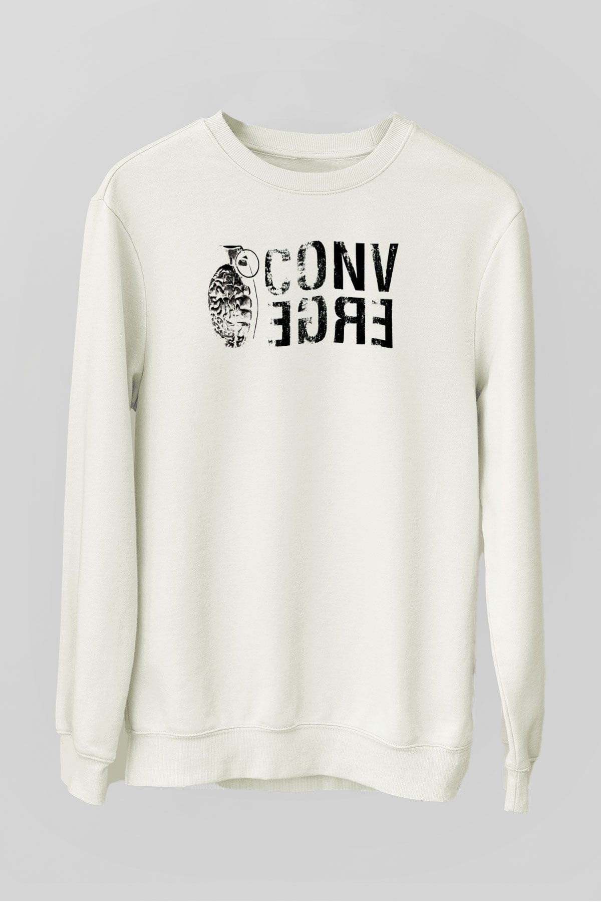Converge Beyaz Unisex Sweatshirt