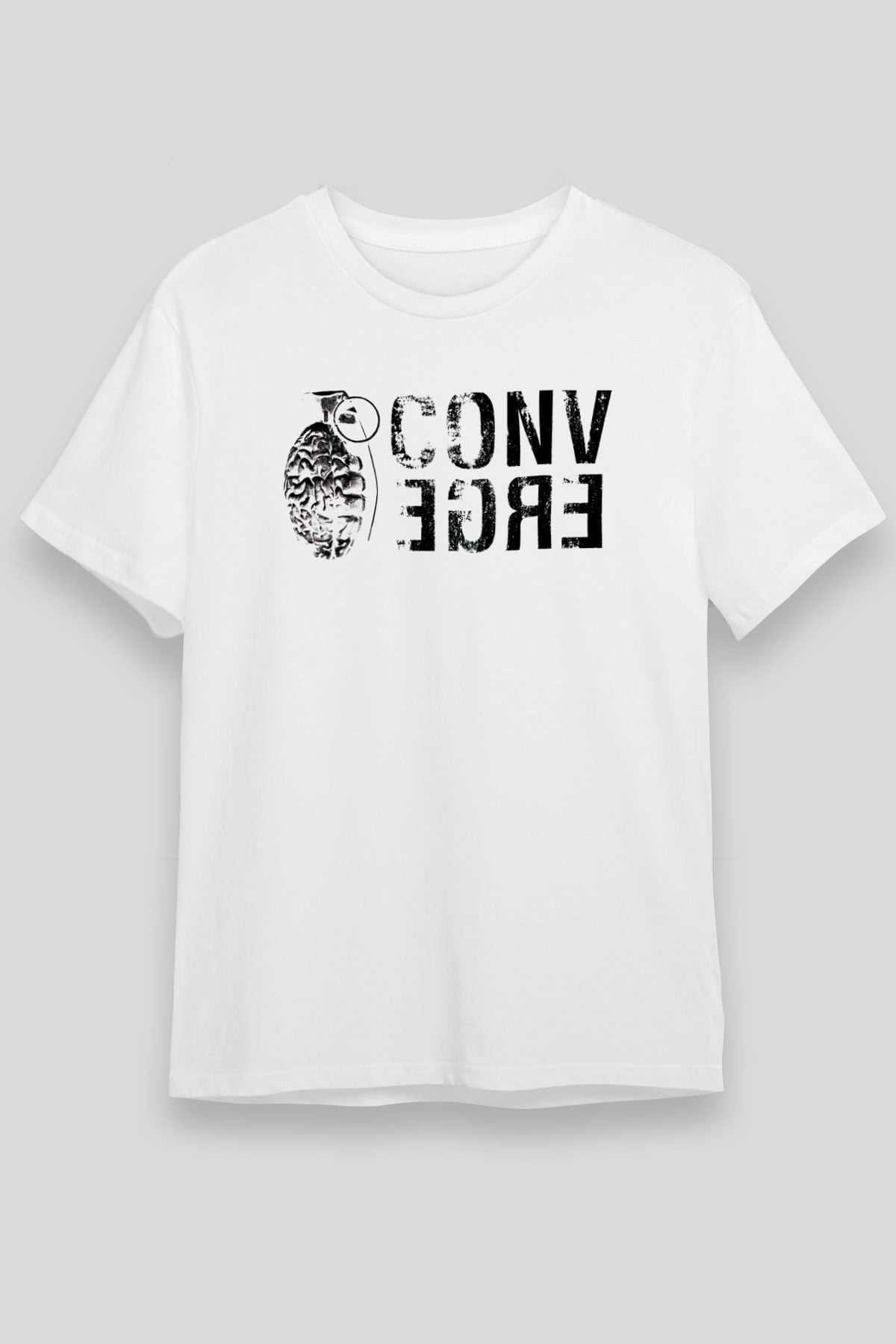 Converge Beyaz Unisex Tişört T-Shirt - TişörtFabrikası