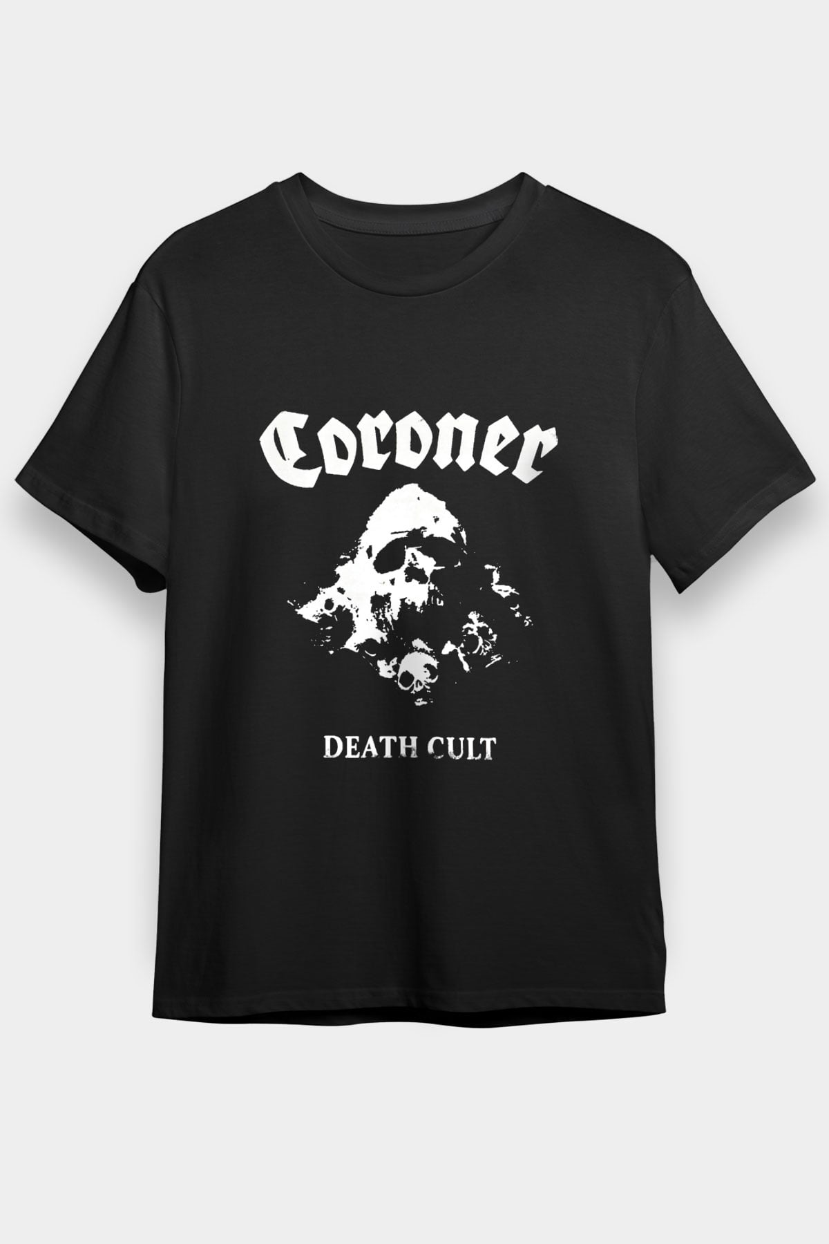 Coroner Baskılı Unisex Siyah Tişört