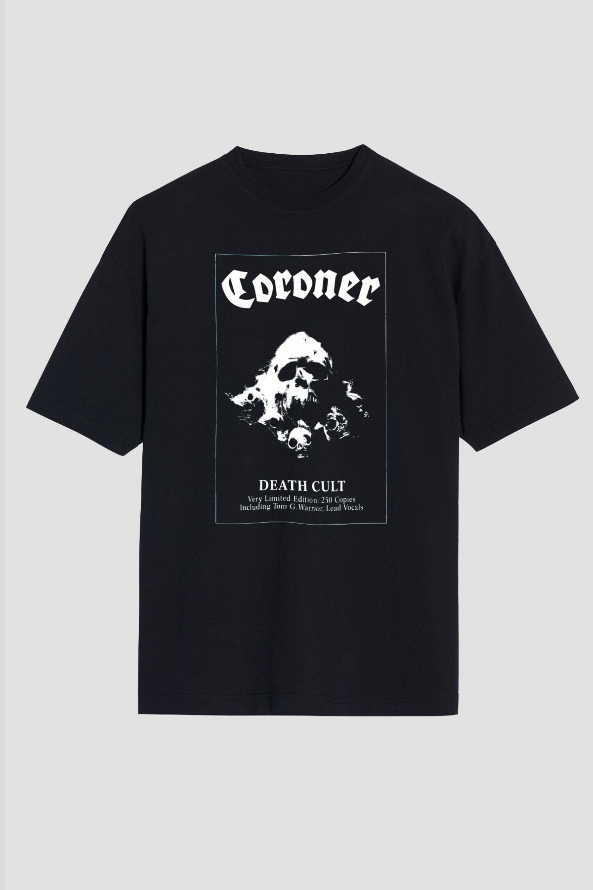 Coroner Siyah Unisex Oversize Tişört T-Shirt