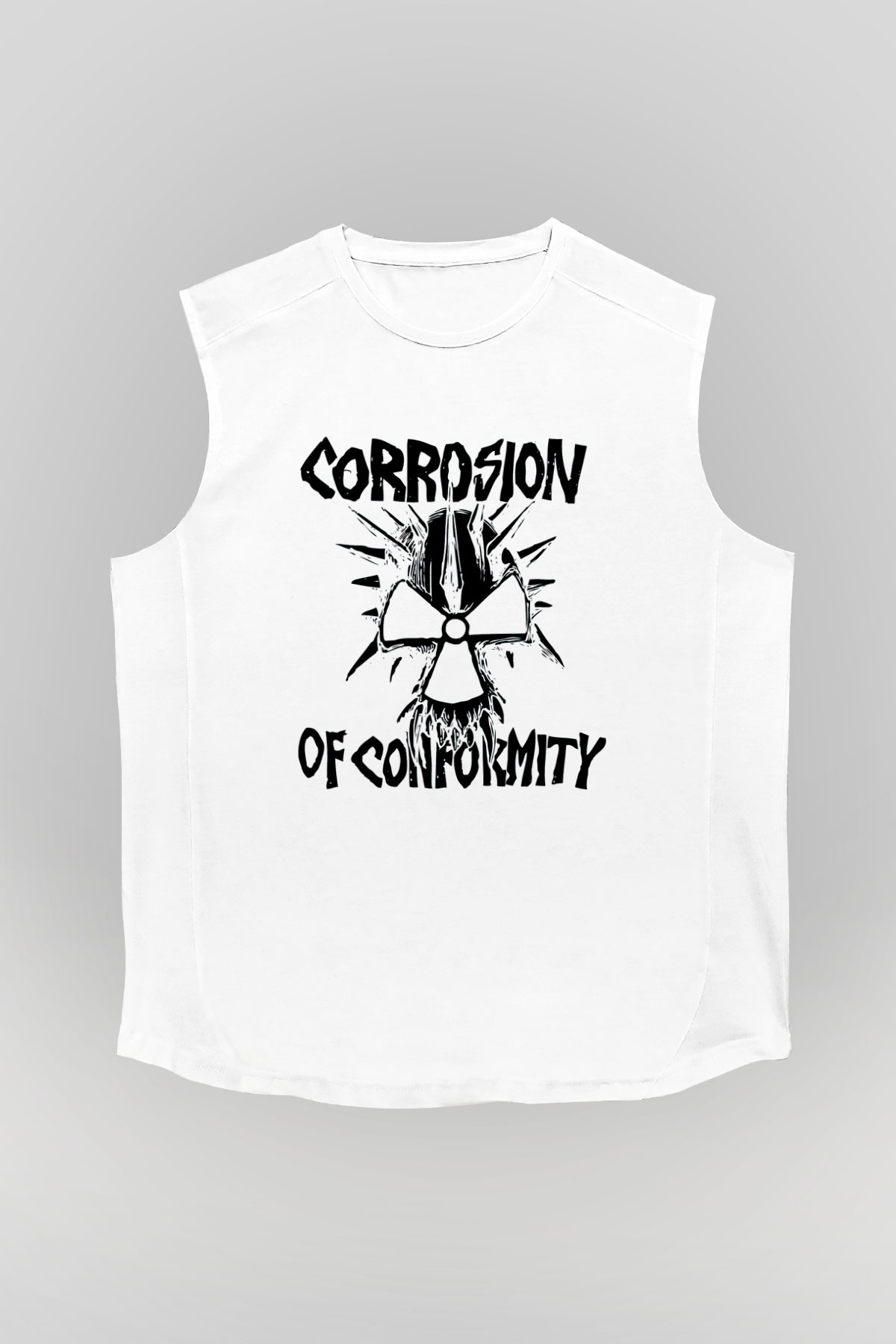 Corrosion of Conformity Beyaz Unisex Kolsuz Tişört