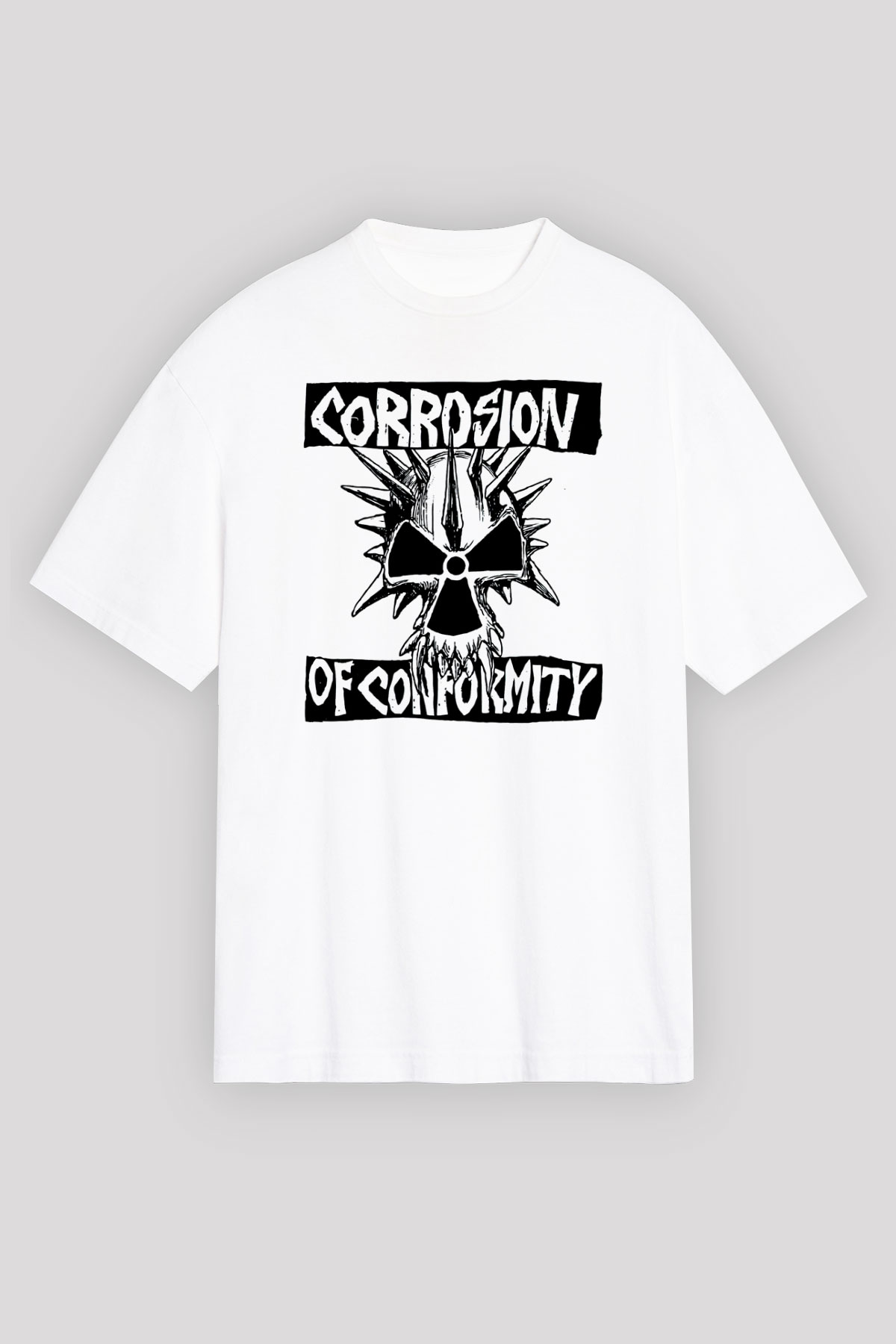 Corrosion of Conformity Beyaz Unisex Oversize Tişört T-Shirt