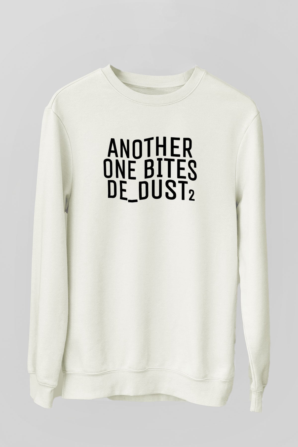 Counter Strike Baskılı Beyaz Unisex Sweatshirt