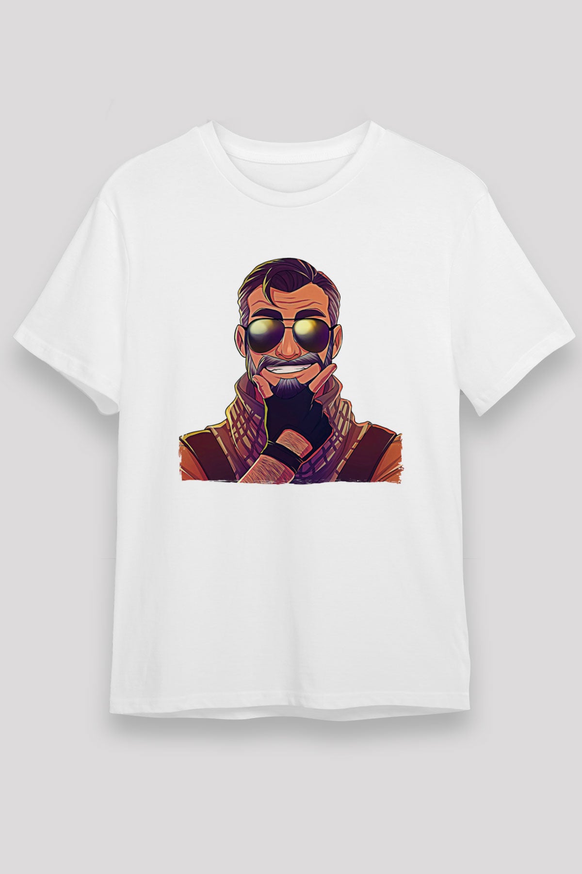Counter Strike Baskılı Unisex Beyaz Tişört - Tshirt