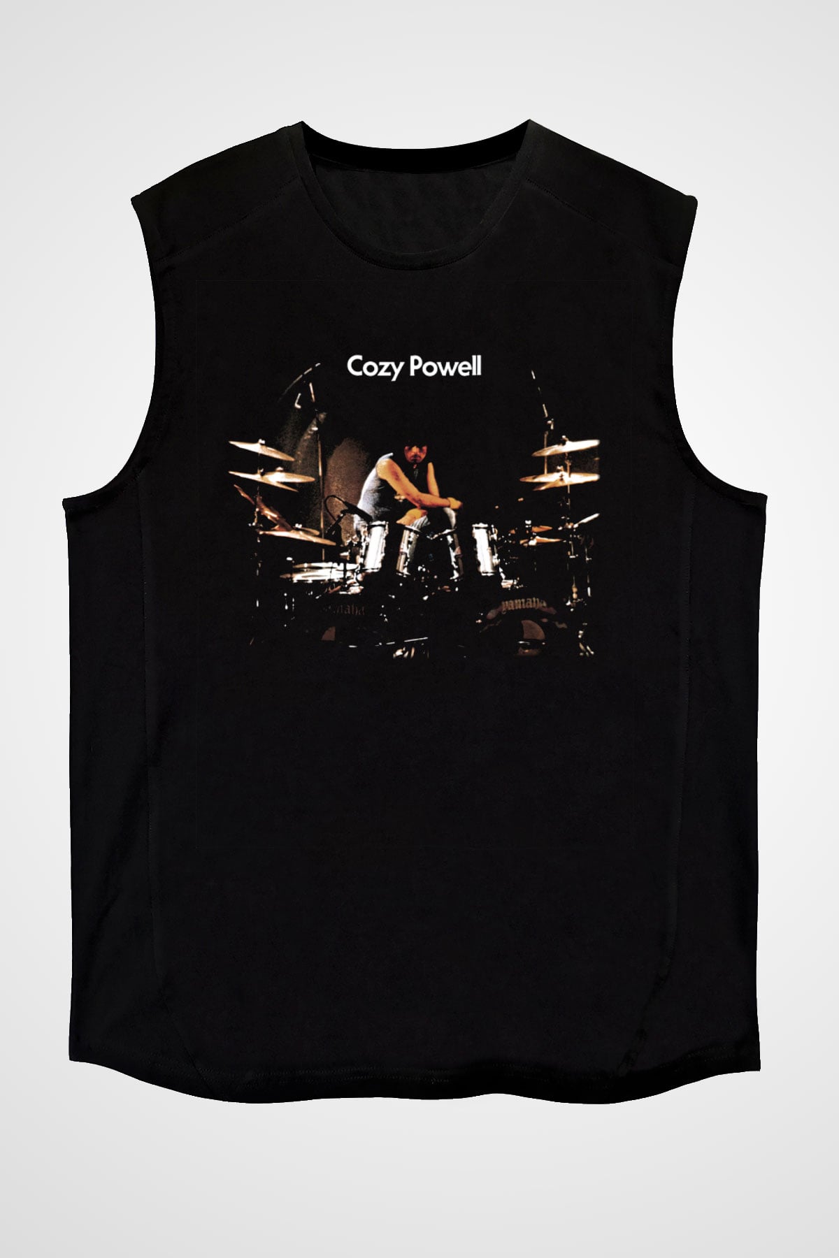 Cozy Powell Siyah Unisex Kolsuz Tişört