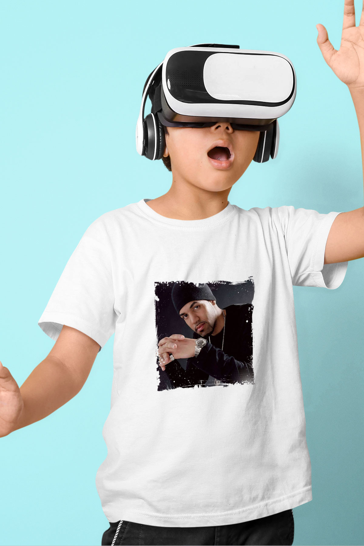 Craig David Baskılı Unisex Beyaz Çocuk Tişört
