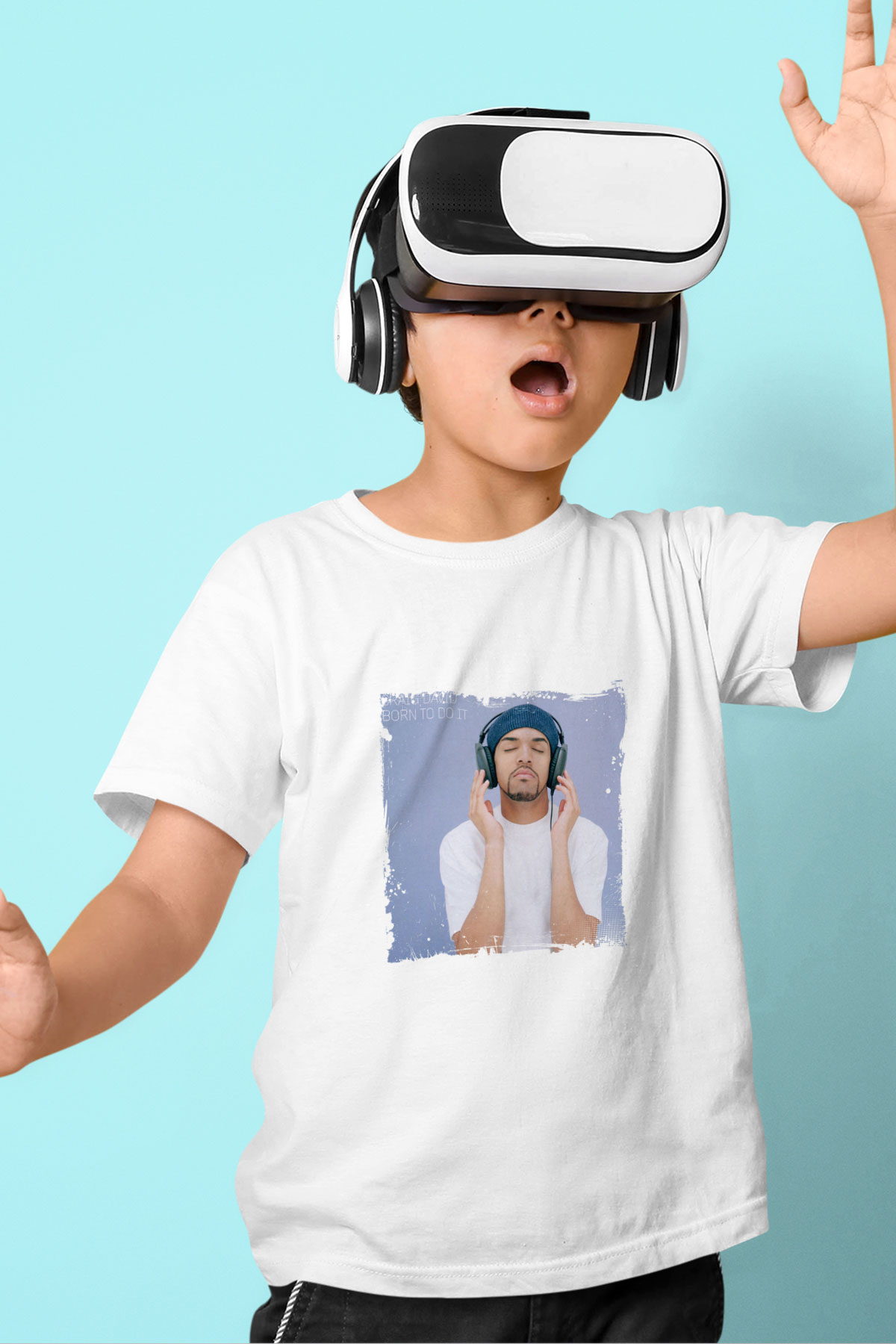 Craig David Baskılı Unisex Beyaz Çocuk Tişört
