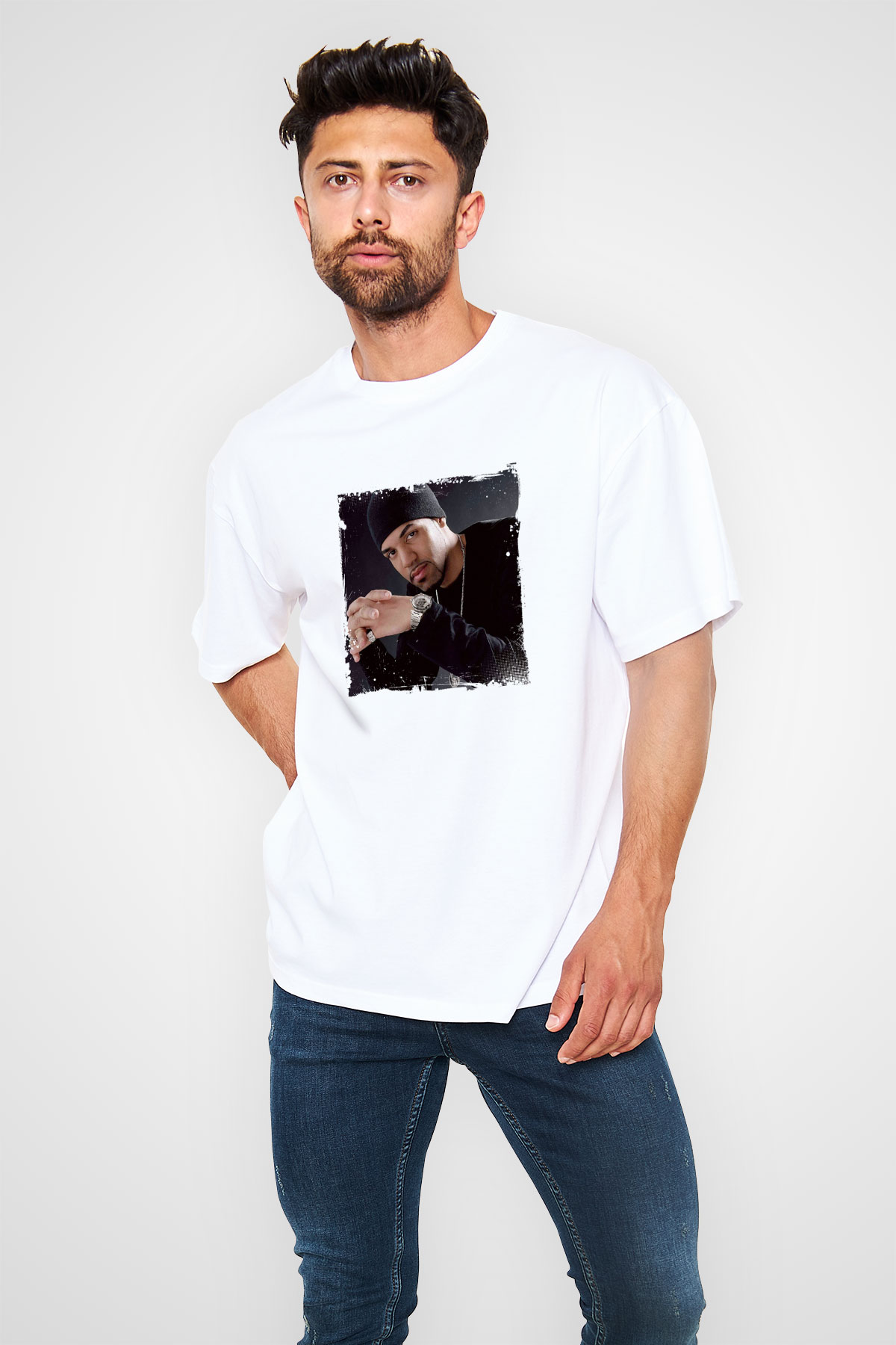 Craig David Baskılı Unisex Beyaz Tişört
