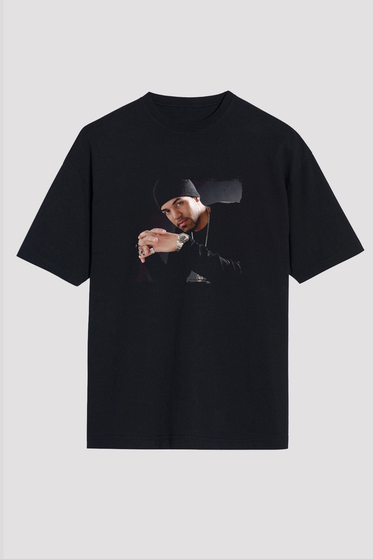 Craig David Baskılı Unisex Oversize Siyah Tişört