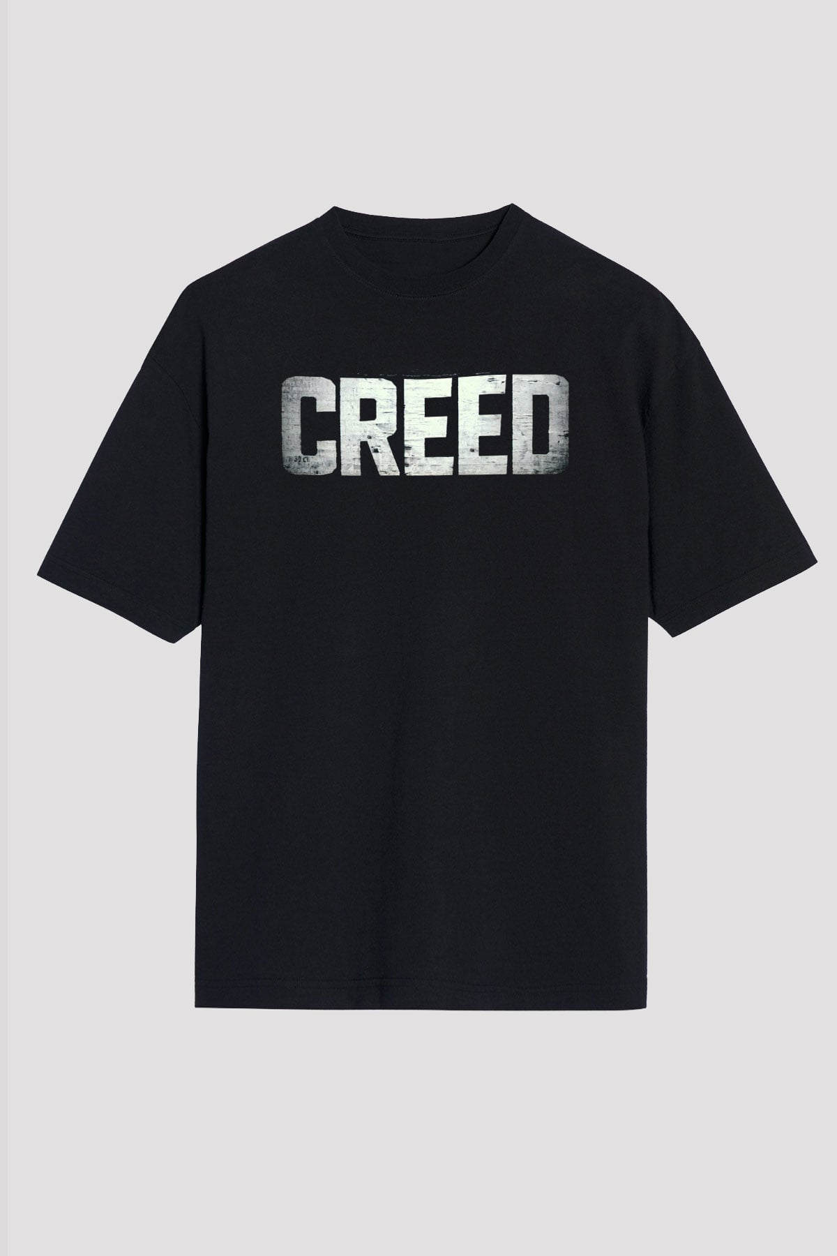 Creed Siyah Unisex Oversize Tişört T-Shirt