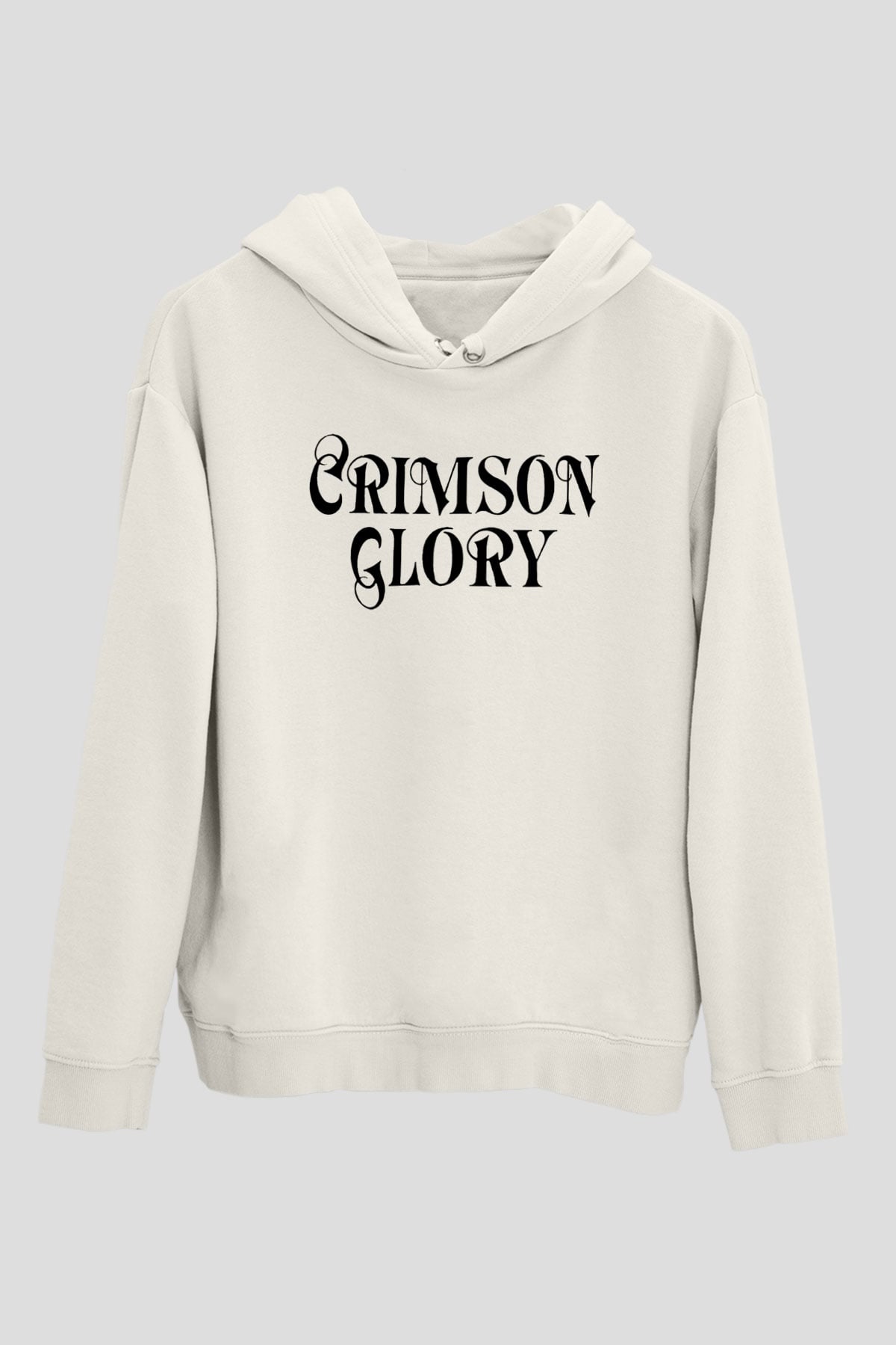 Crimson Glory Beyaz Unisex Kapşonlu Sweatshirt