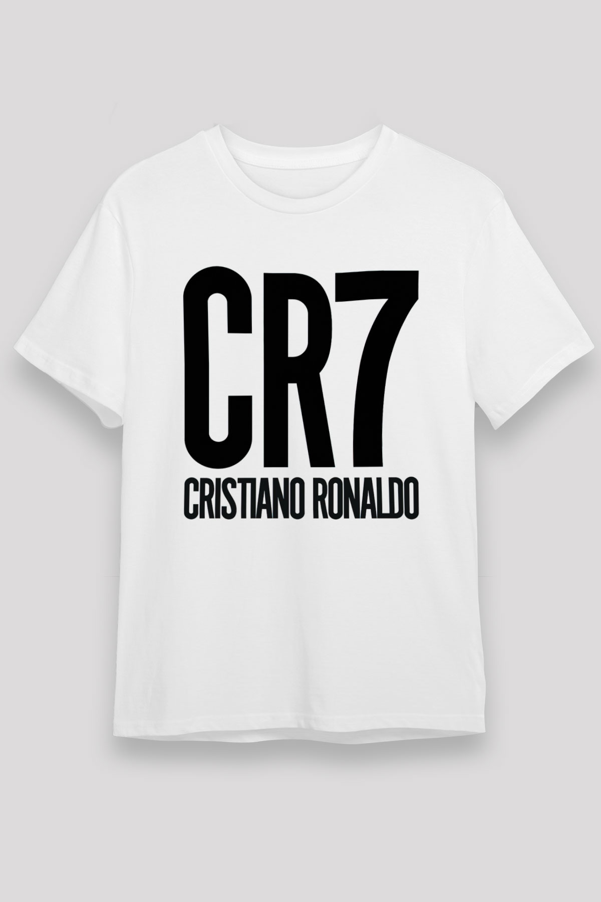 Cristiano Ronaldo Beyaz Unisex Tişört T-Shirt - TişörtFabrikası