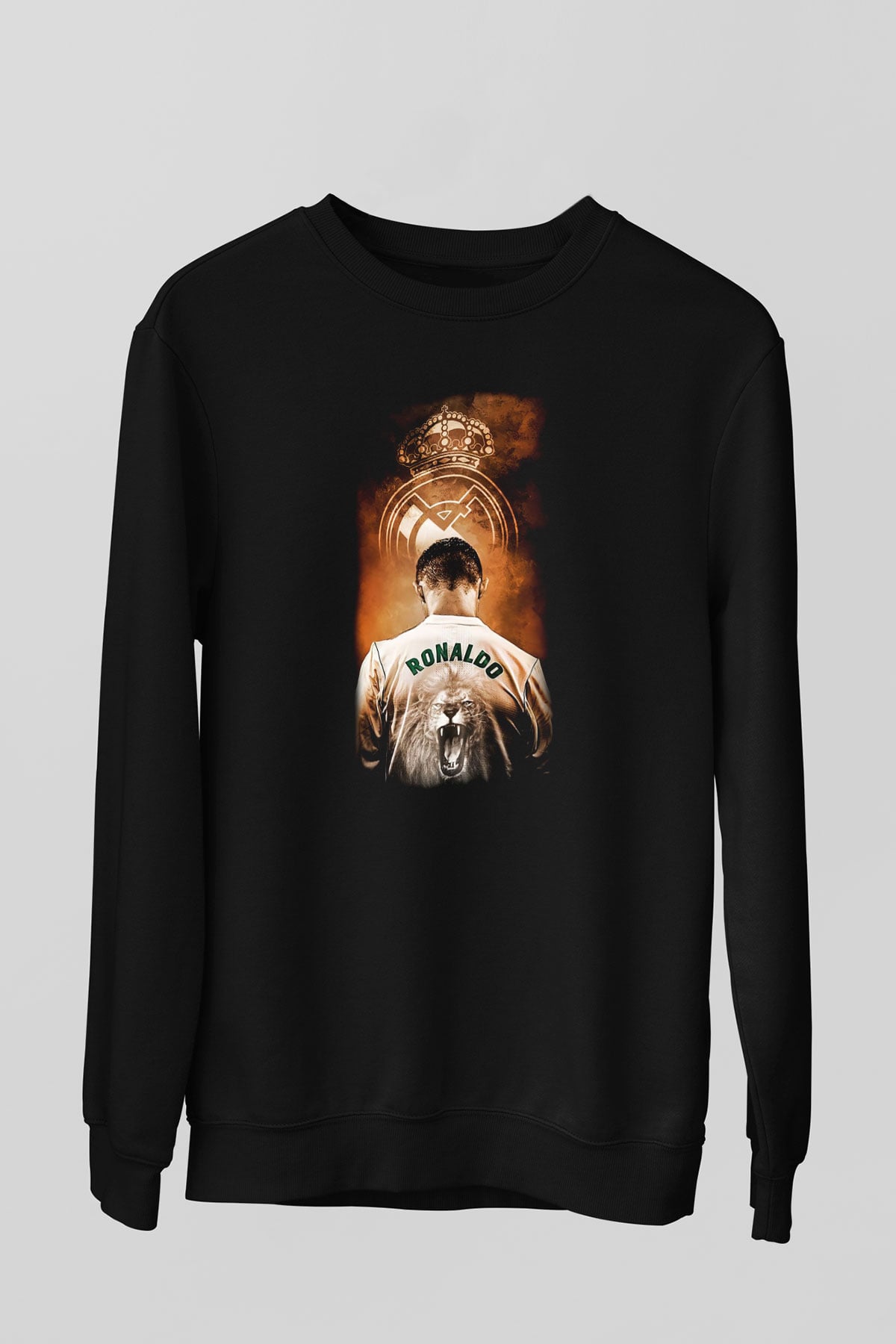 Cristiano Ronaldo Siyah Unisex Sweatshirt