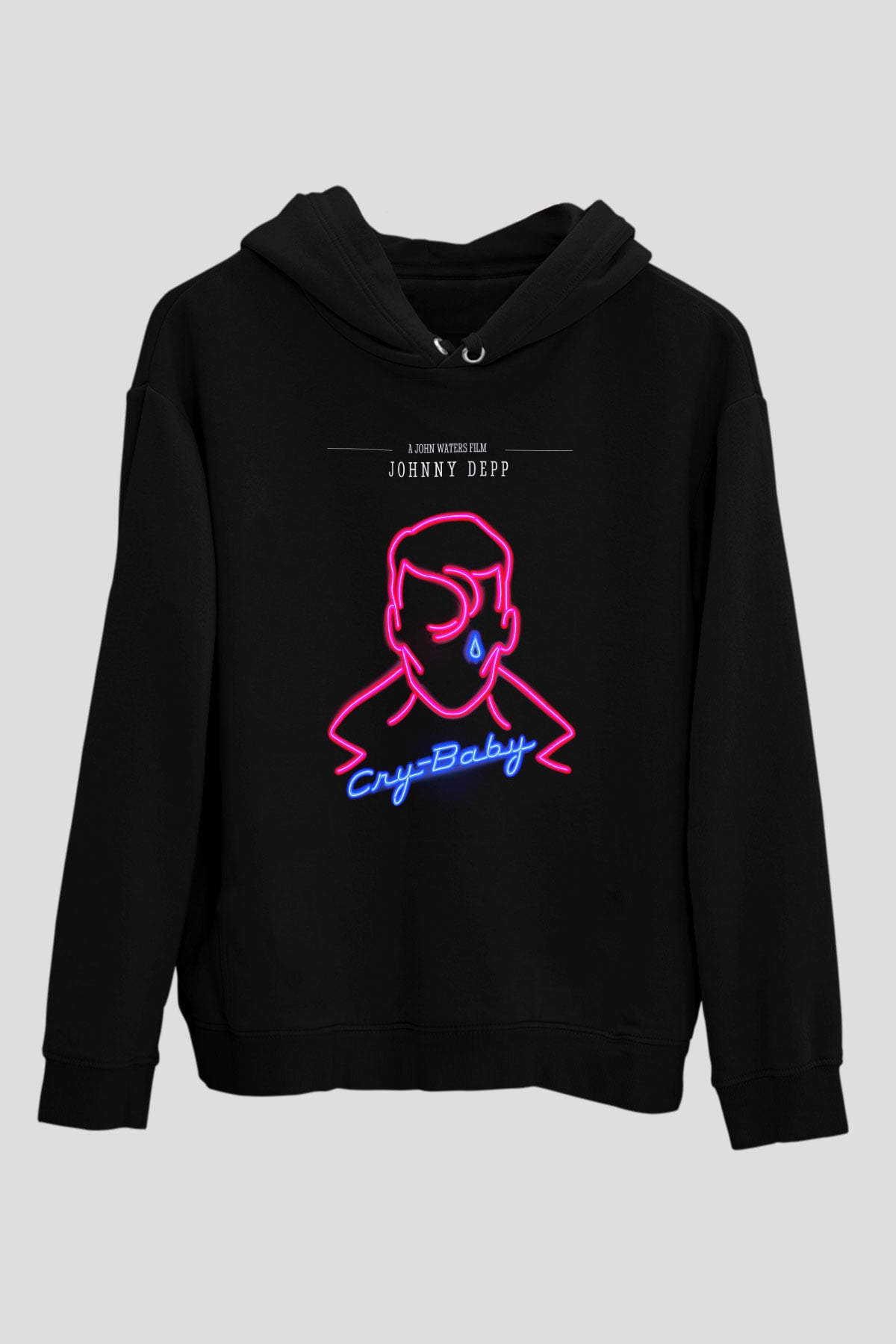Cry-Baby Siyah Unisex Kapüşonlu Sweatshirt
