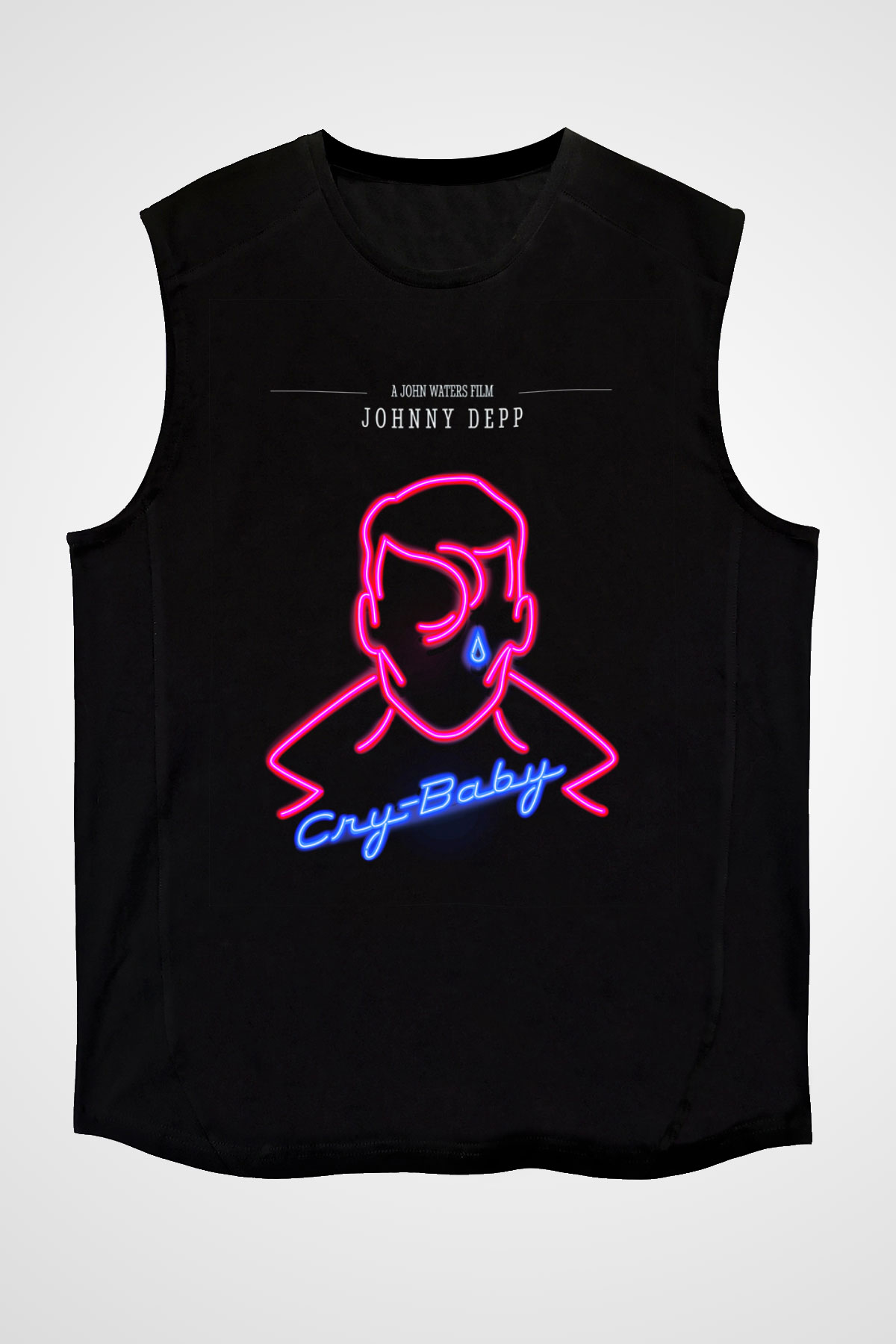 Cry-Baby Siyah Unisex Kolsuz Tişört