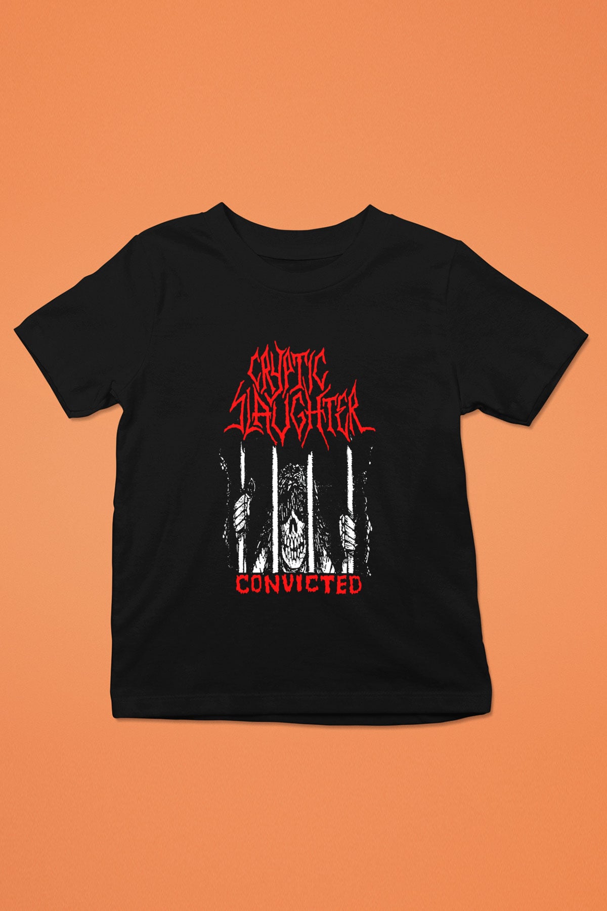Cryptic Slaughter Siyah Unisex Çocuk Tişört