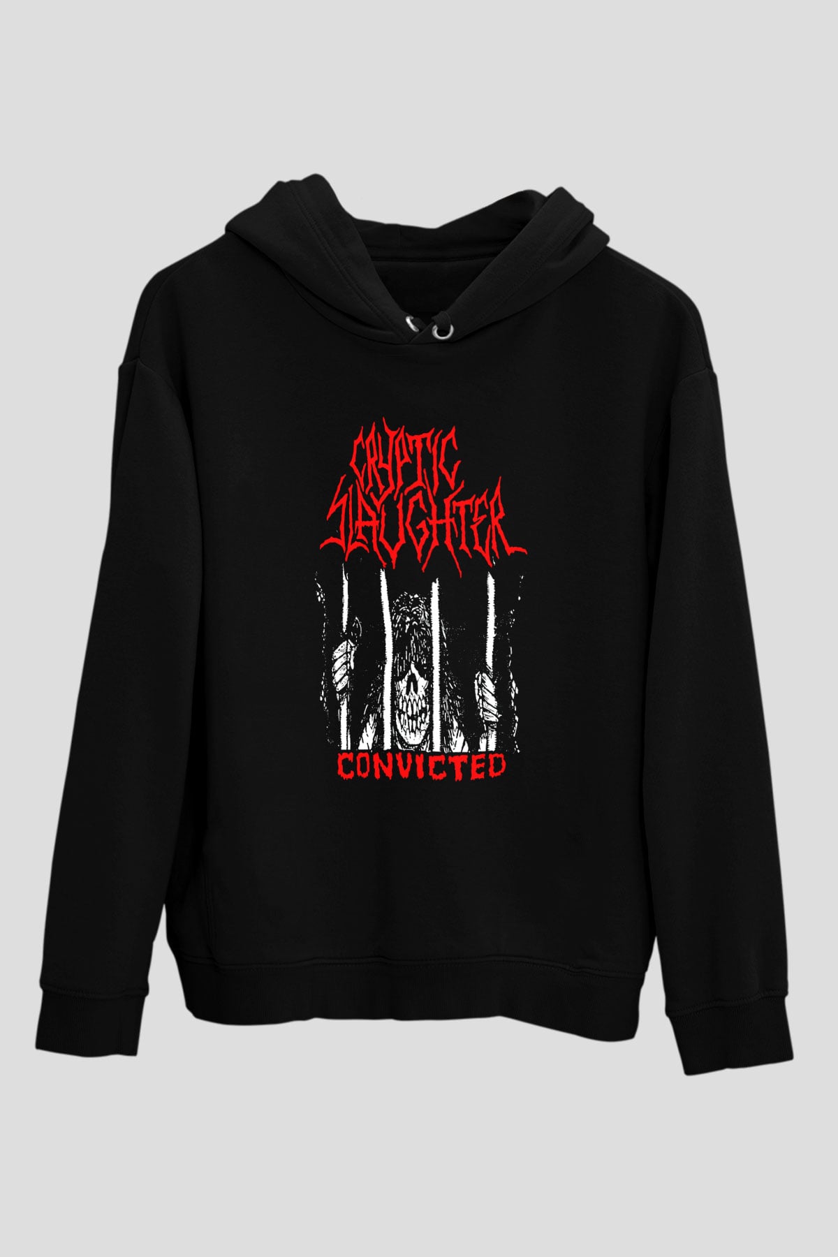 Cryptic Slaughter Siyah Unisex Kapüşonlu Sweatshirt