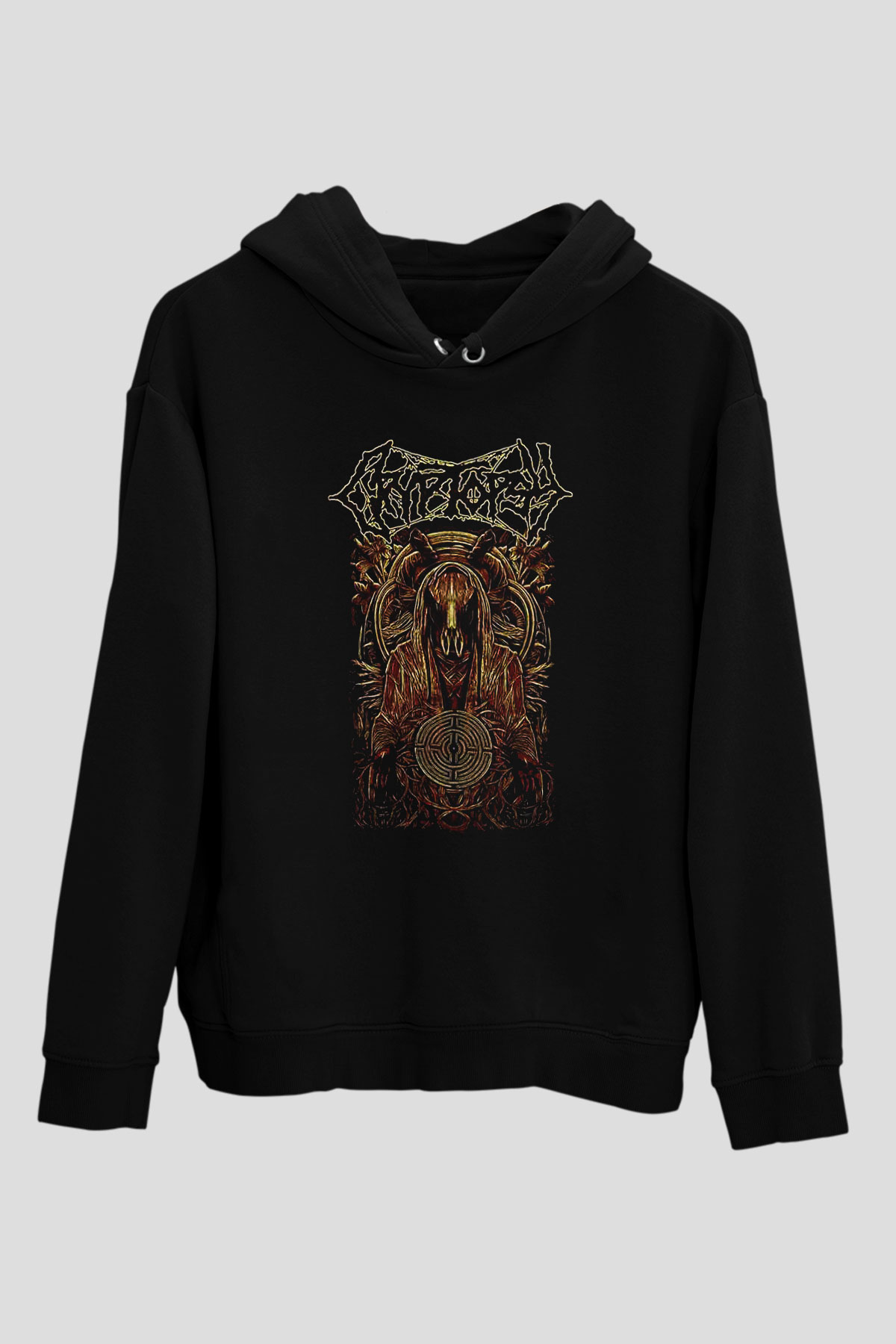 Cryptopsy Baskılı Unisex Siyah Kapüşonlu Sweatshirt