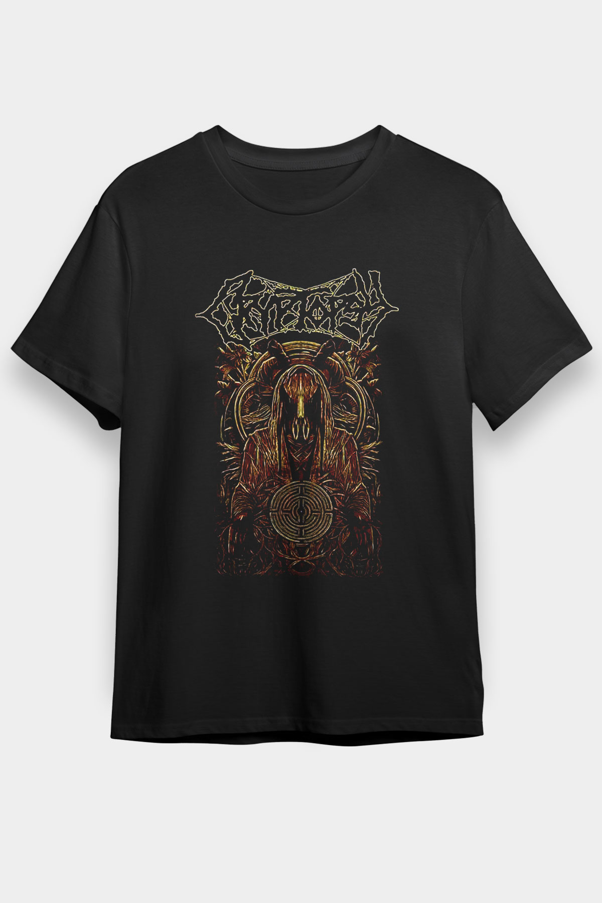 Cryptopsy Baskılı Unisex Siyah Tişört - Tshirt