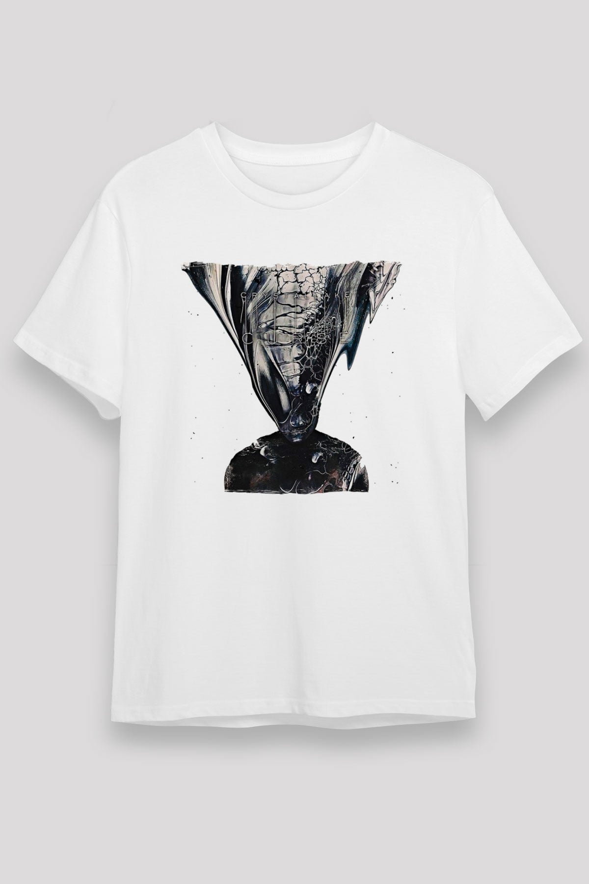 Crystal Lake Baskılı Unisex Beyaz Tişört - Tshirt