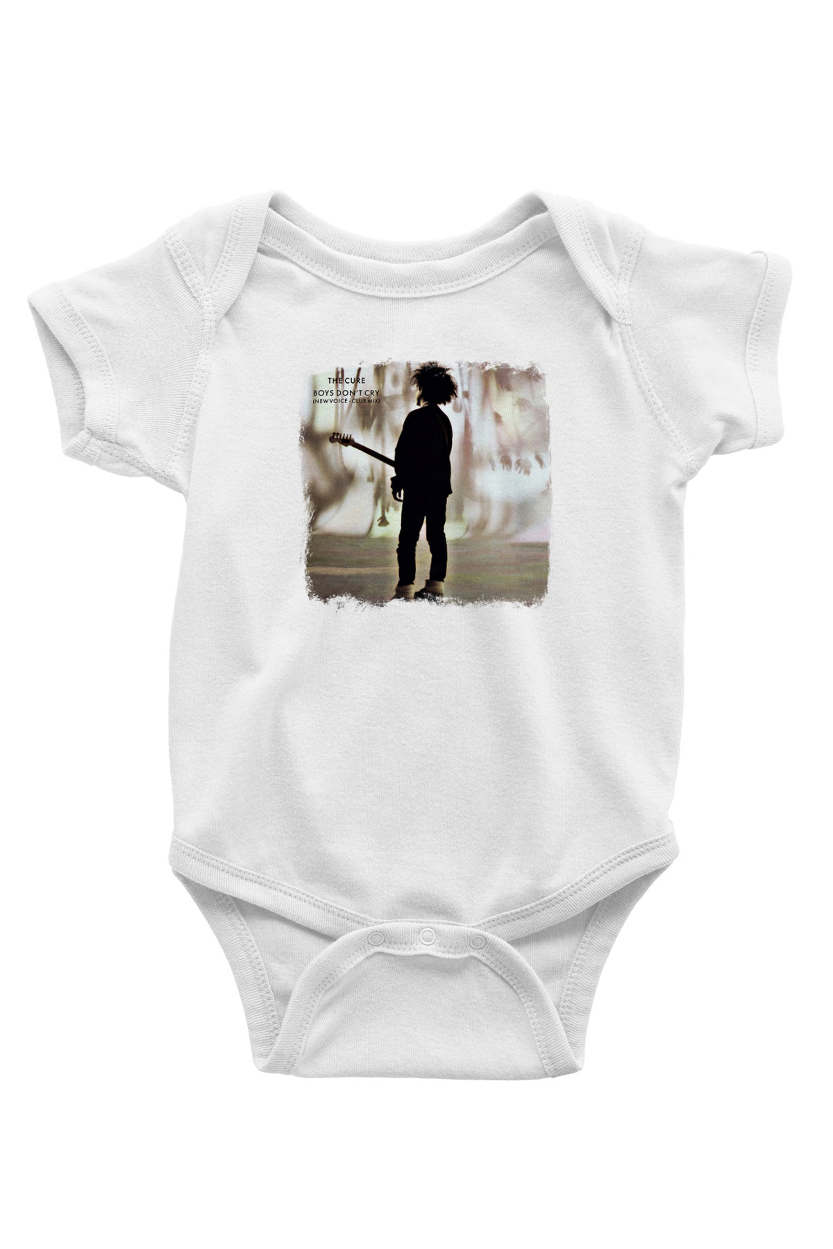 Cure Baskılı Unisex Beyaz Bebek Body - Zıbın