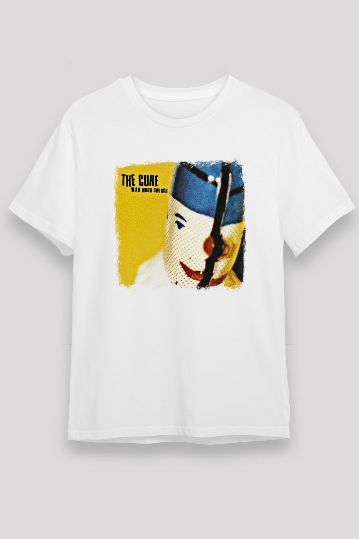 Cure Baskılı Unisex Beyaz Tişört