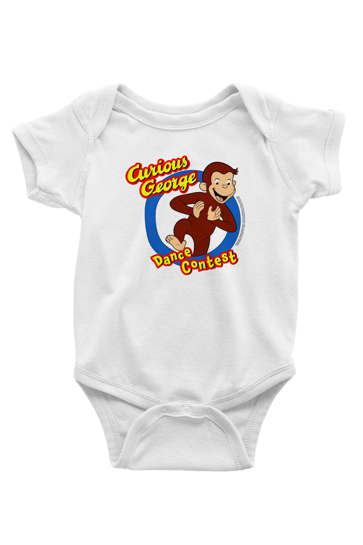 Curious George Beyaz Bebek Body - Zıbın