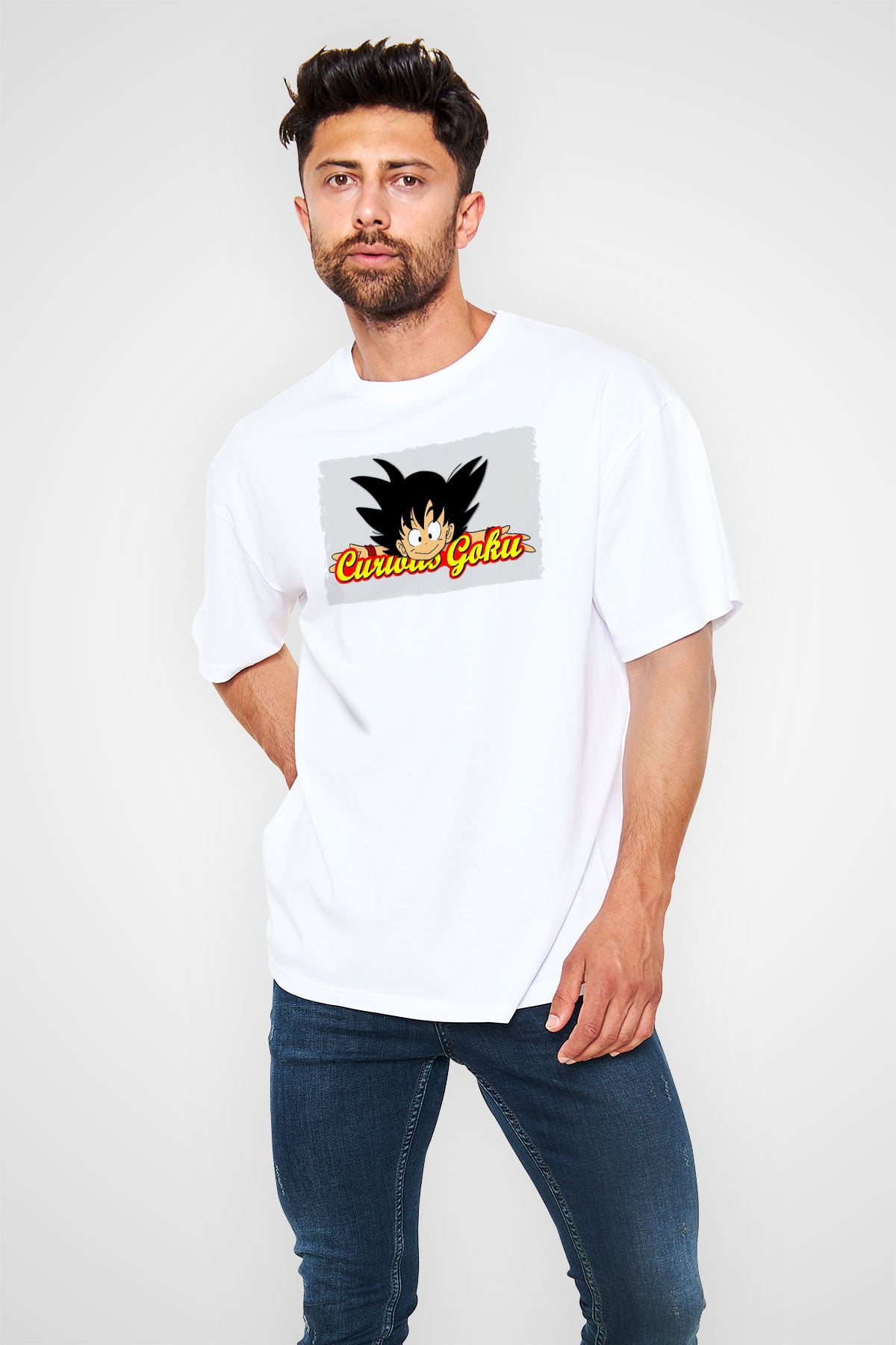 Curious George Beyaz Unisex Tişört T-Shirt