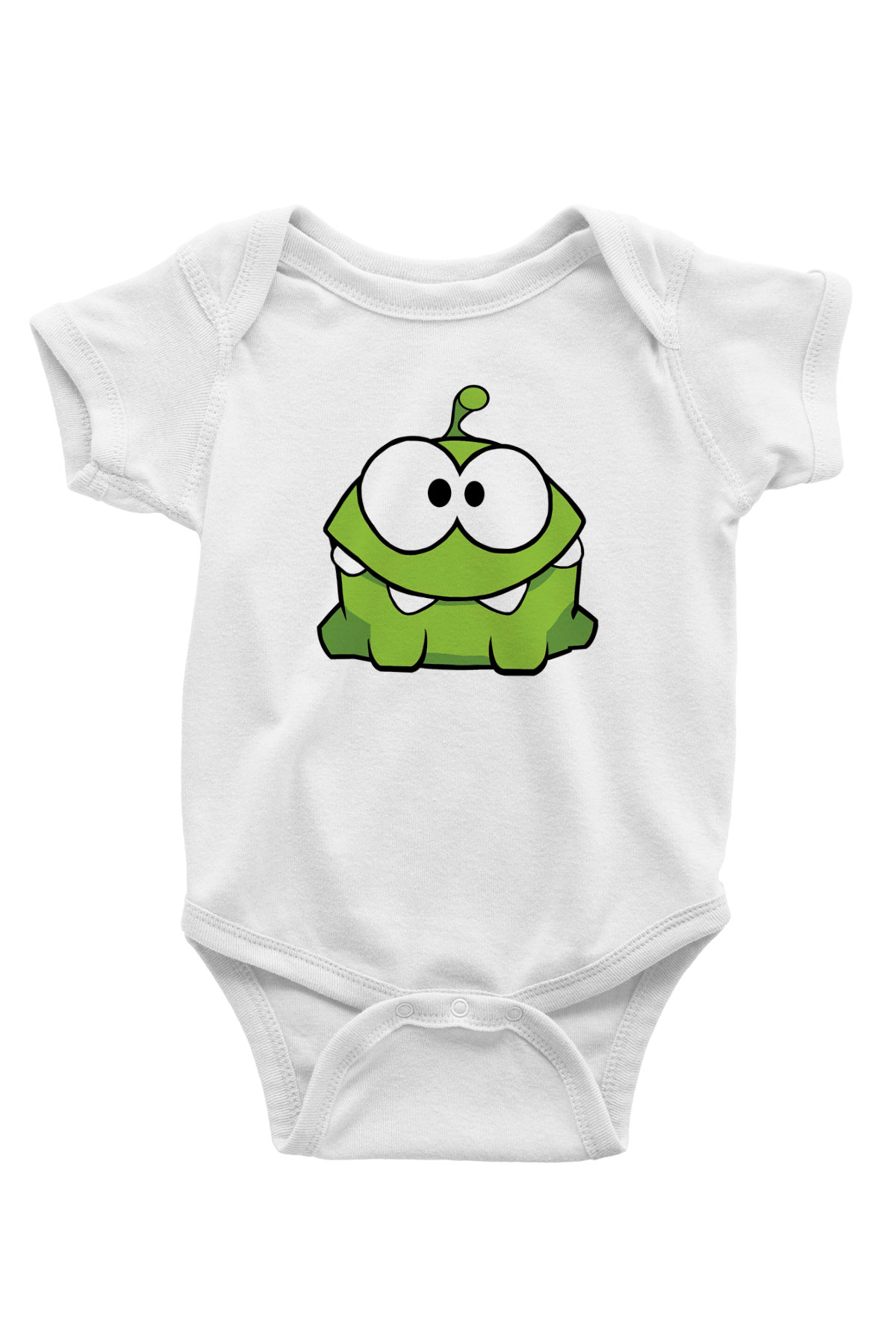 Cut the Rope Baskılı Beyaz Unisex Bebek Body - Zıbın
