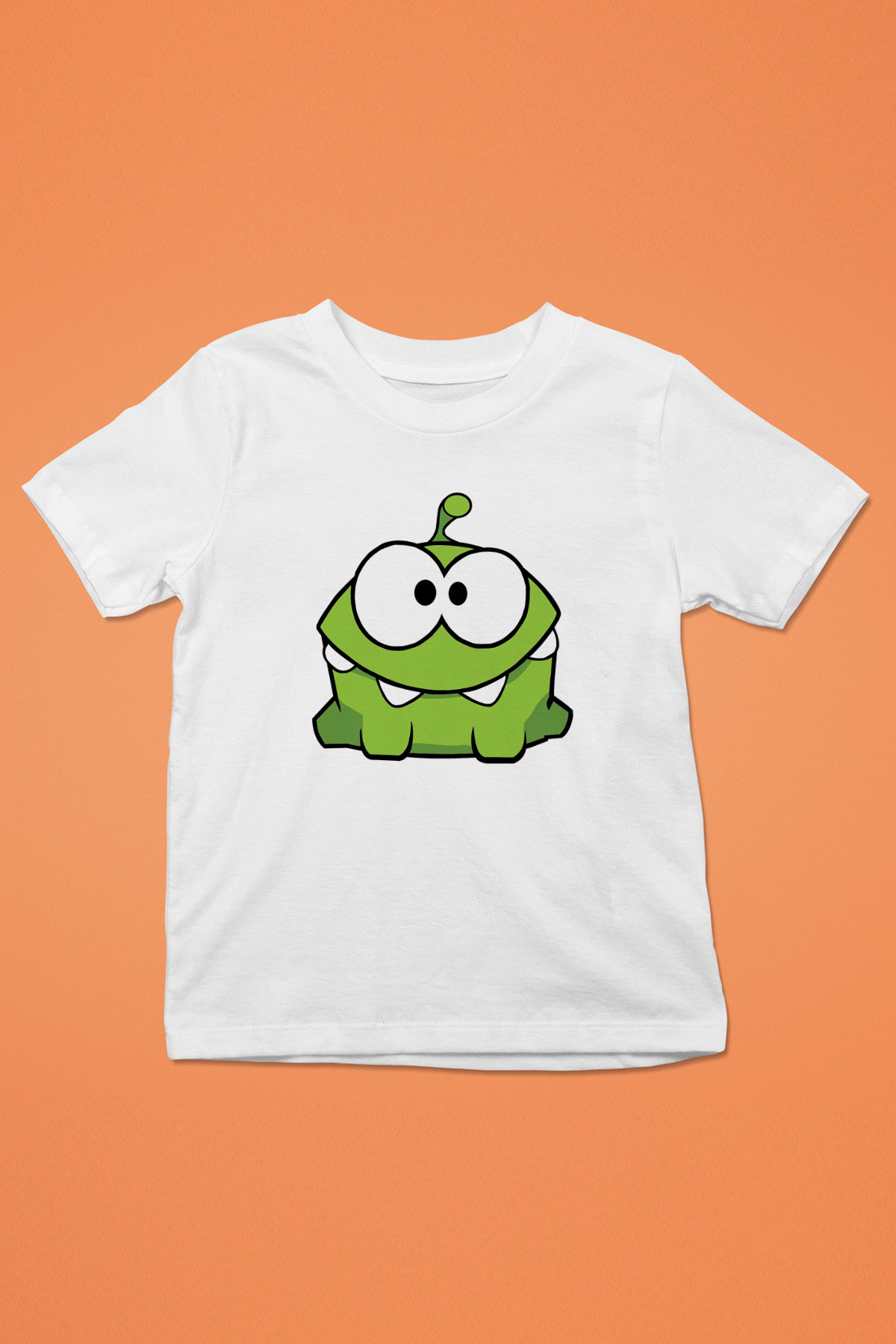 Cut the Rope Baskılı Beyaz Unisex Çocuk Tişört