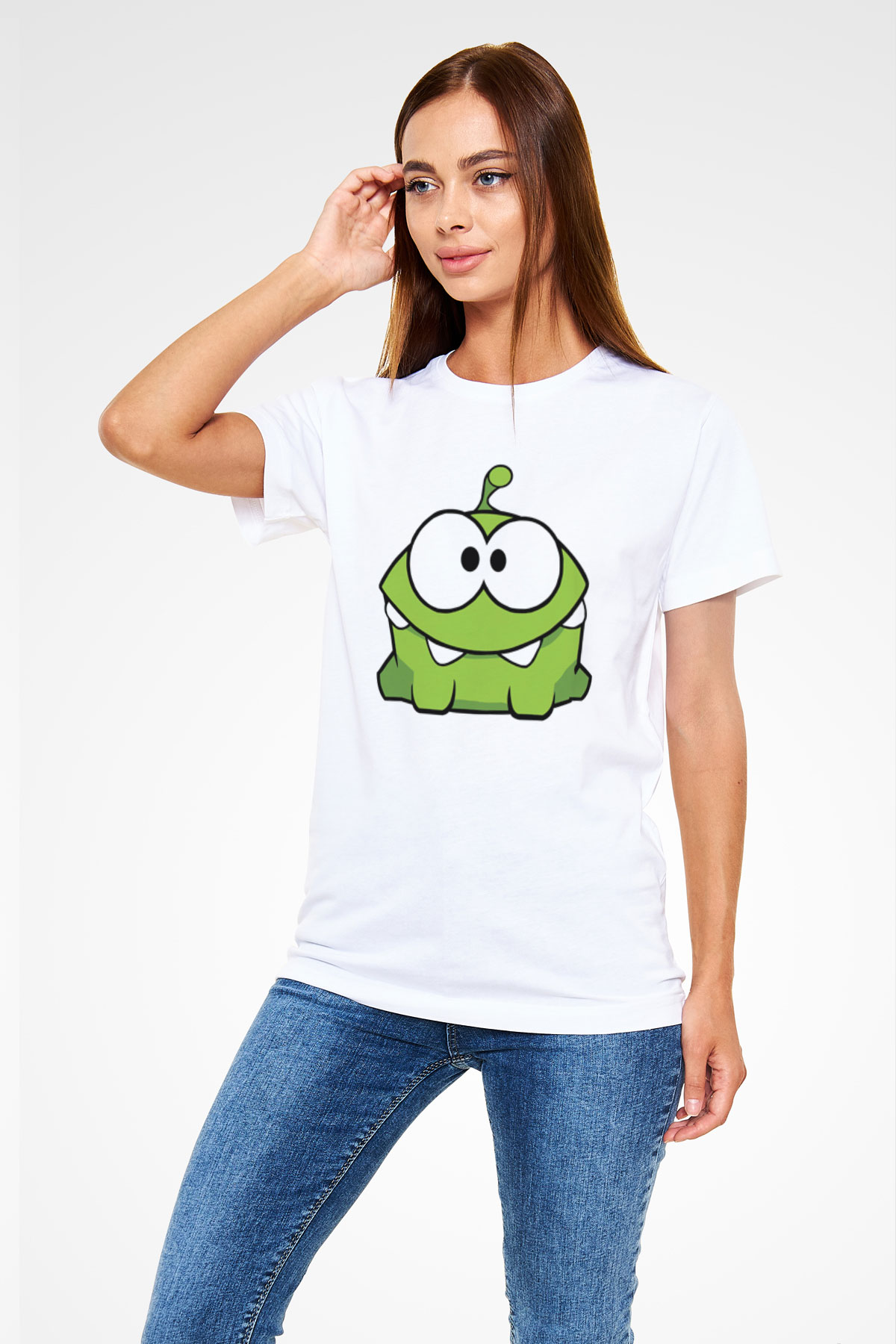 Cut the Rope Beyaz Unisex Tişört T-Shirt