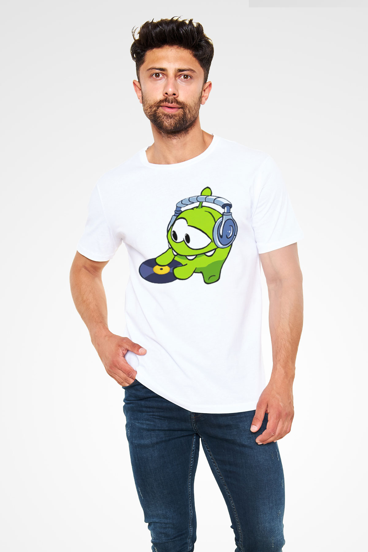 Cut the Rope Beyaz Unisex Tişört T-Shirt