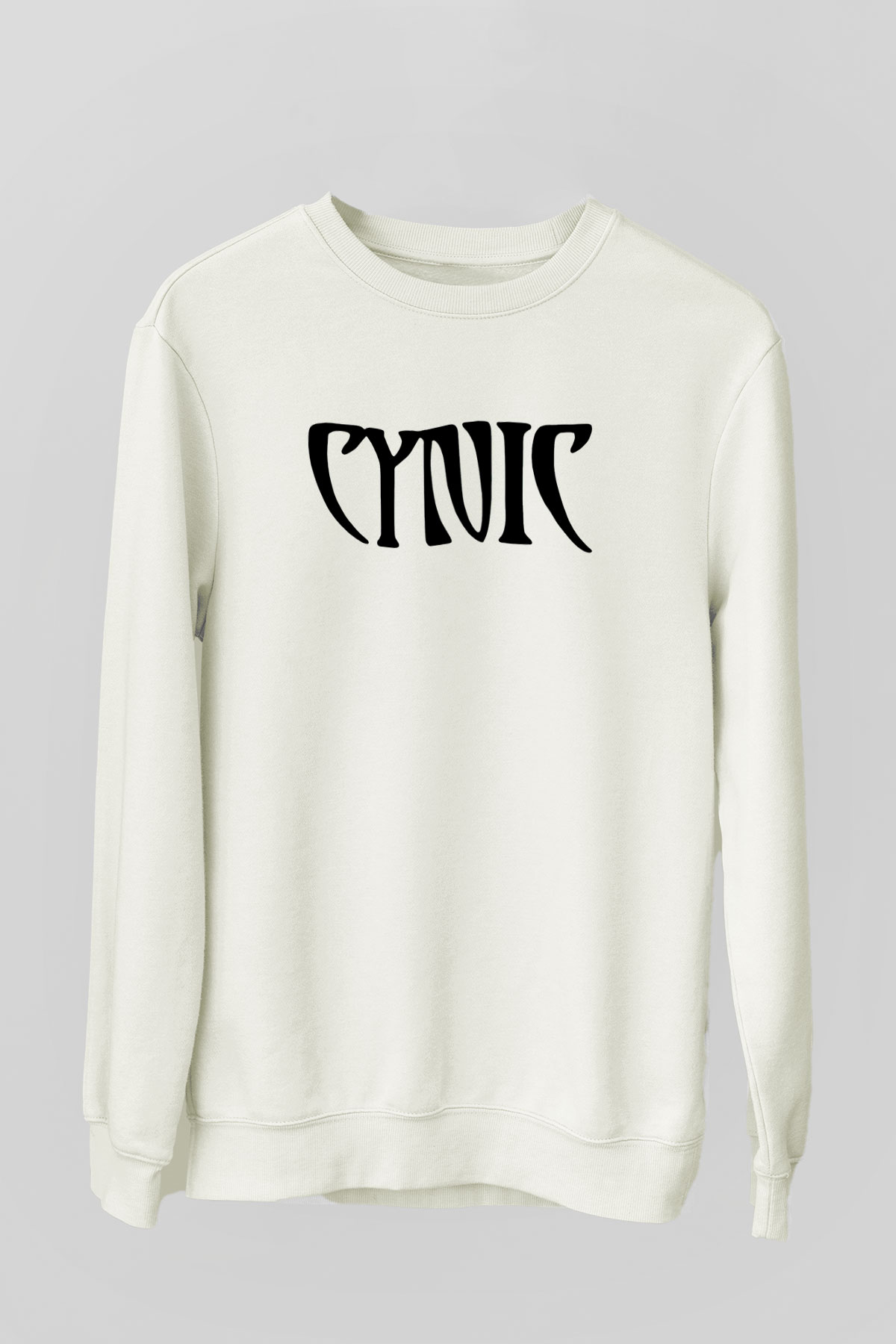 Cynic Beyaz Unisex Sweatshirt