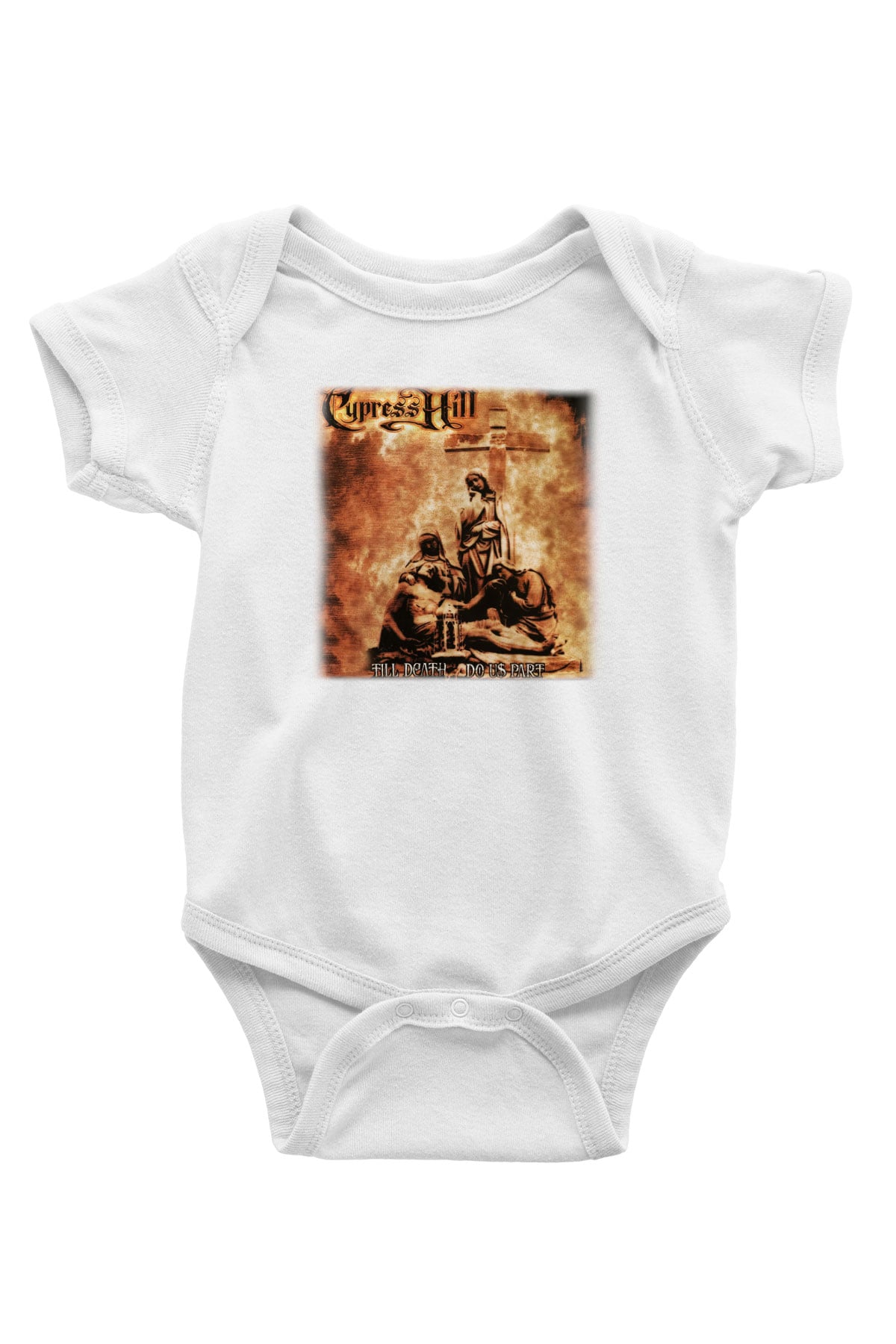 Cypress Hill Baskılı Beyaz Unisex Bebek Body - Zıbın