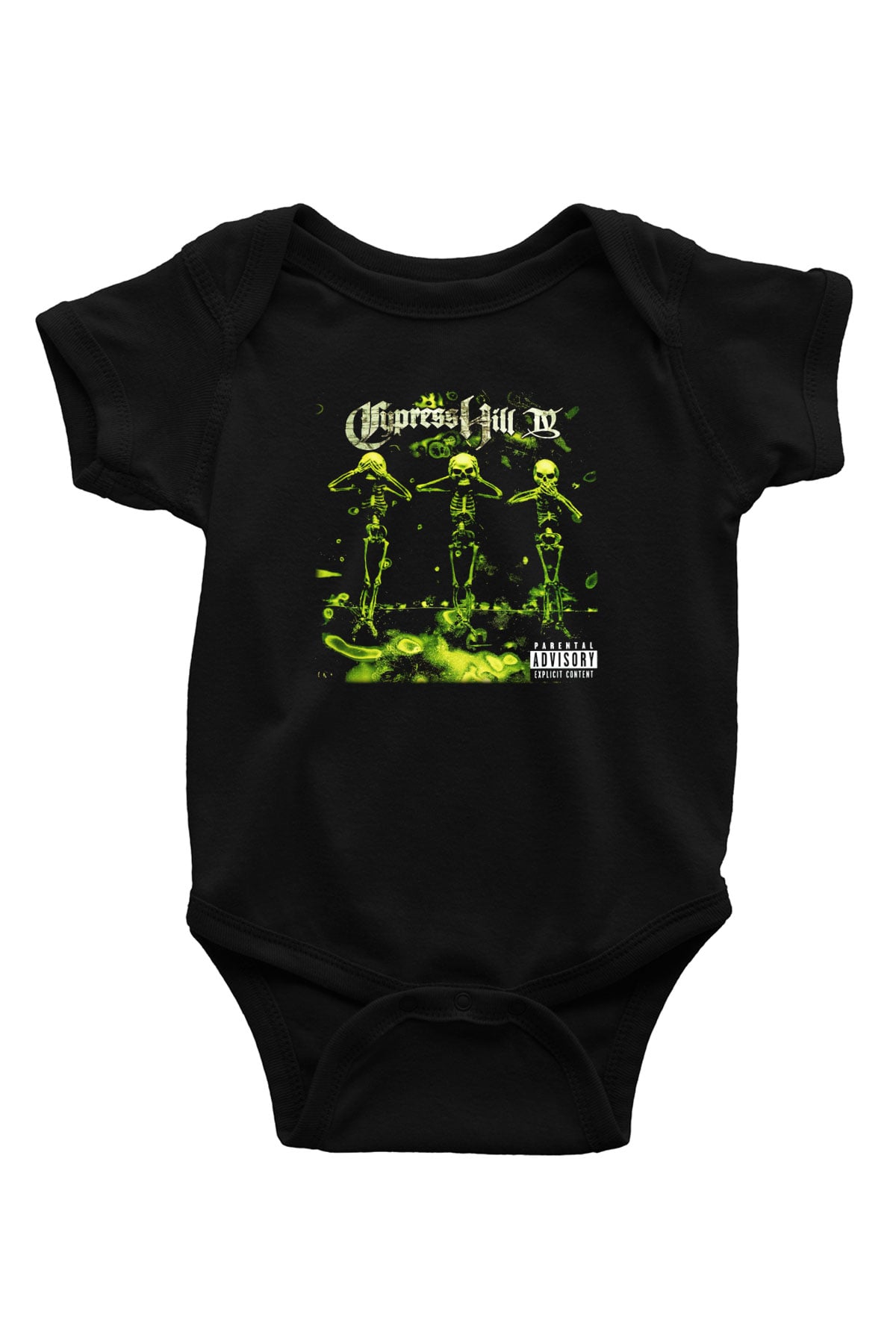 Cypress Hill Baskılı Siyah Bebek Body - Zıbın