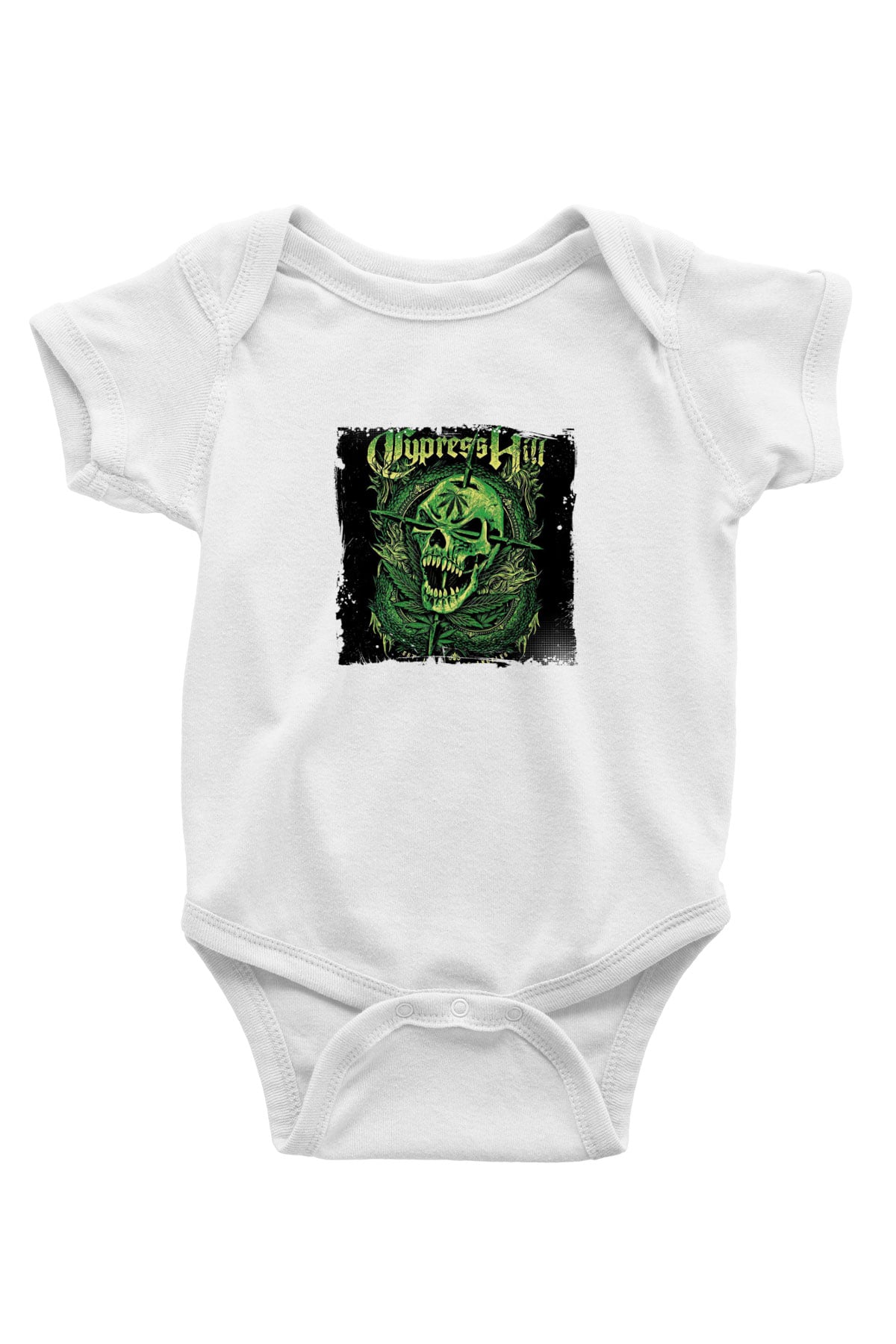 Cypress Hill Baskılı Unisex Beyaz Bebek Body - Zıbın
