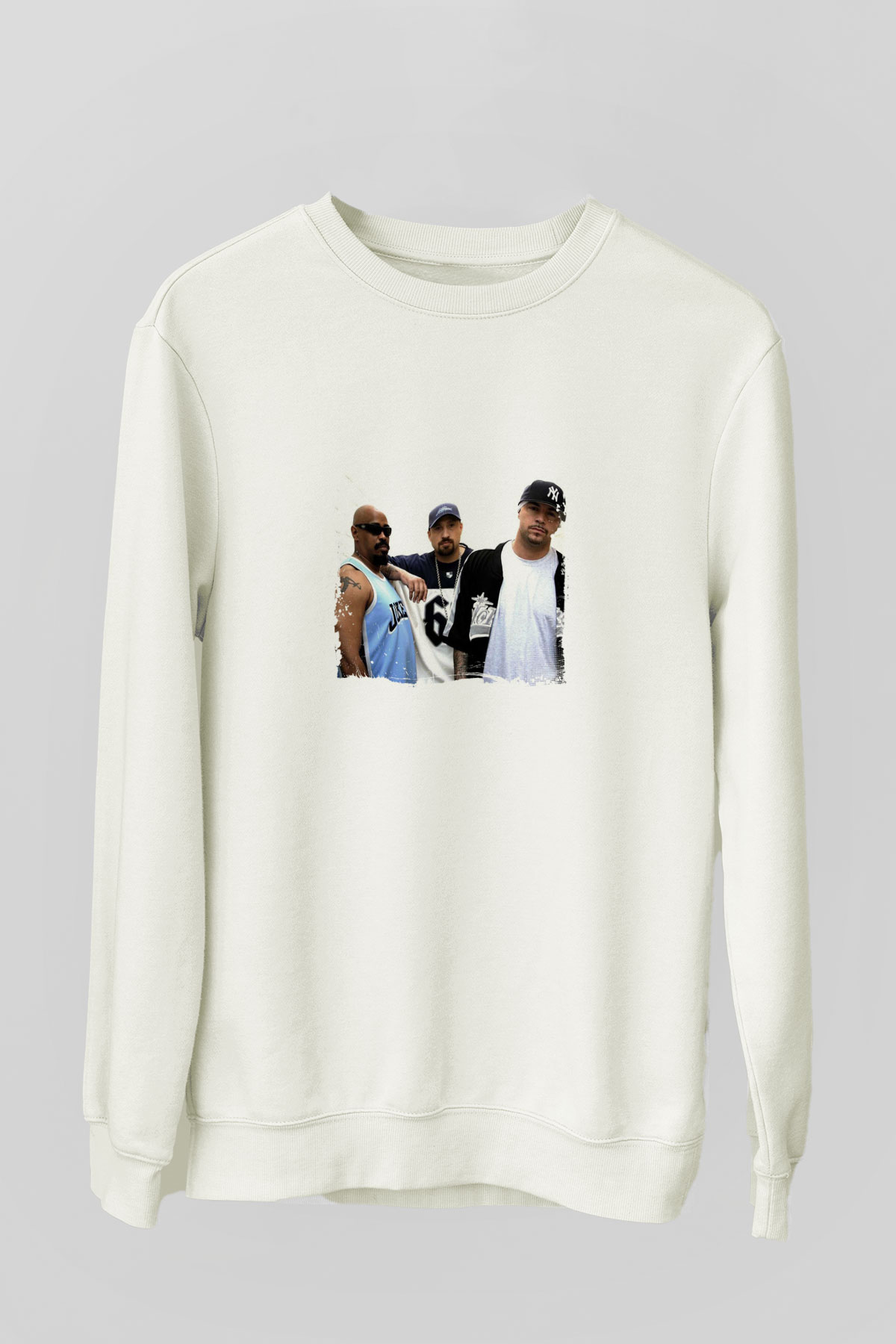 Cypress Hill Baskılı Unisex Beyaz Sweatshirt