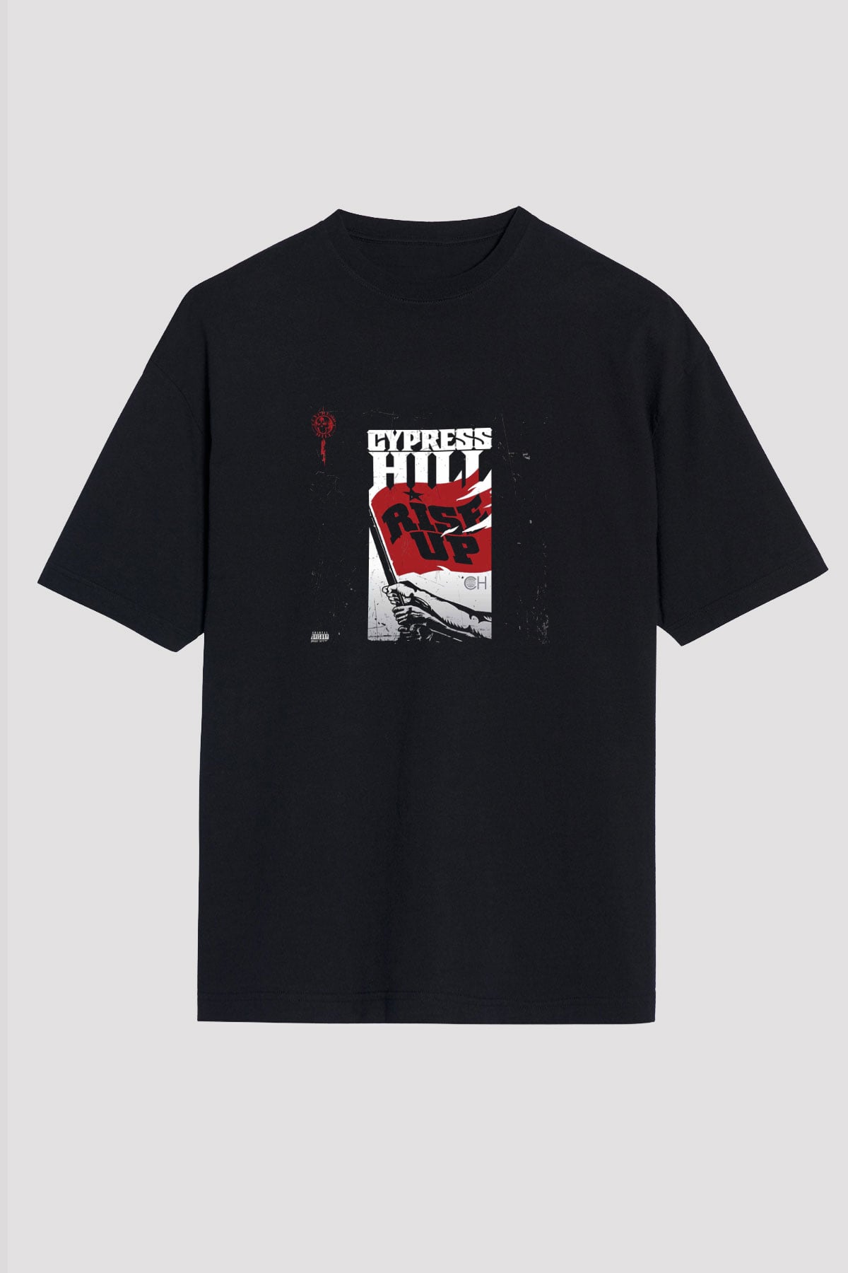 Cypress Hill Baskılı Unisex Oversize Siyah Tişört