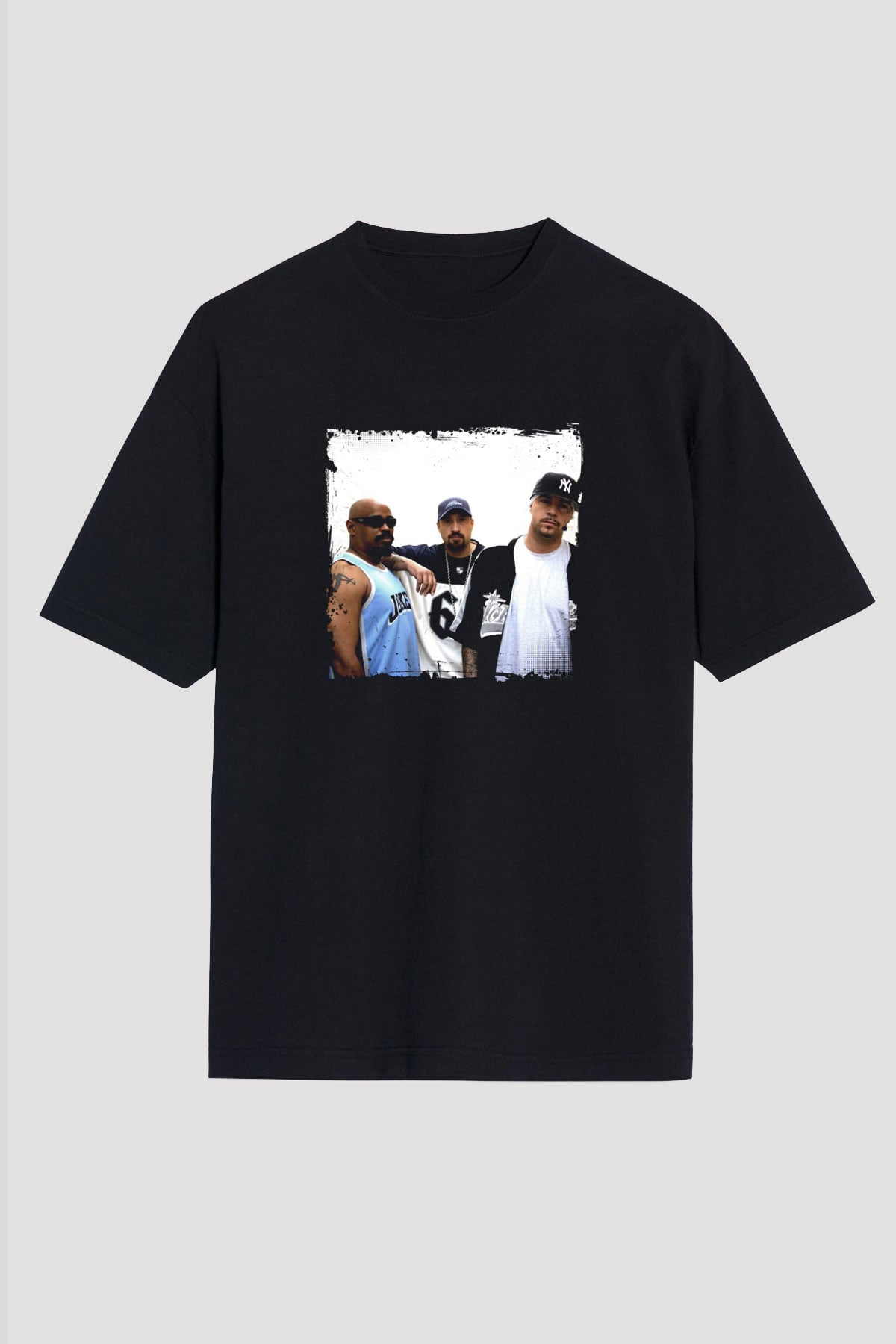 Cypress Hill Baskılı Unisex Oversize Siyah Tişört