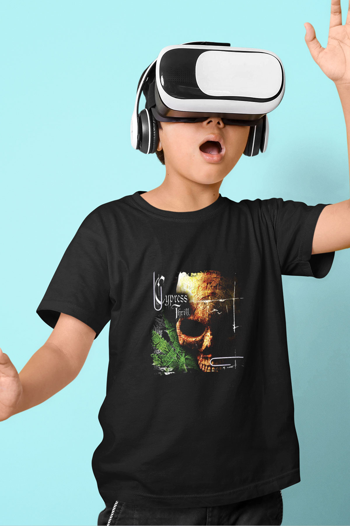 Cypress Hill Baskılı Unisex Siyah Çocuk Tişört