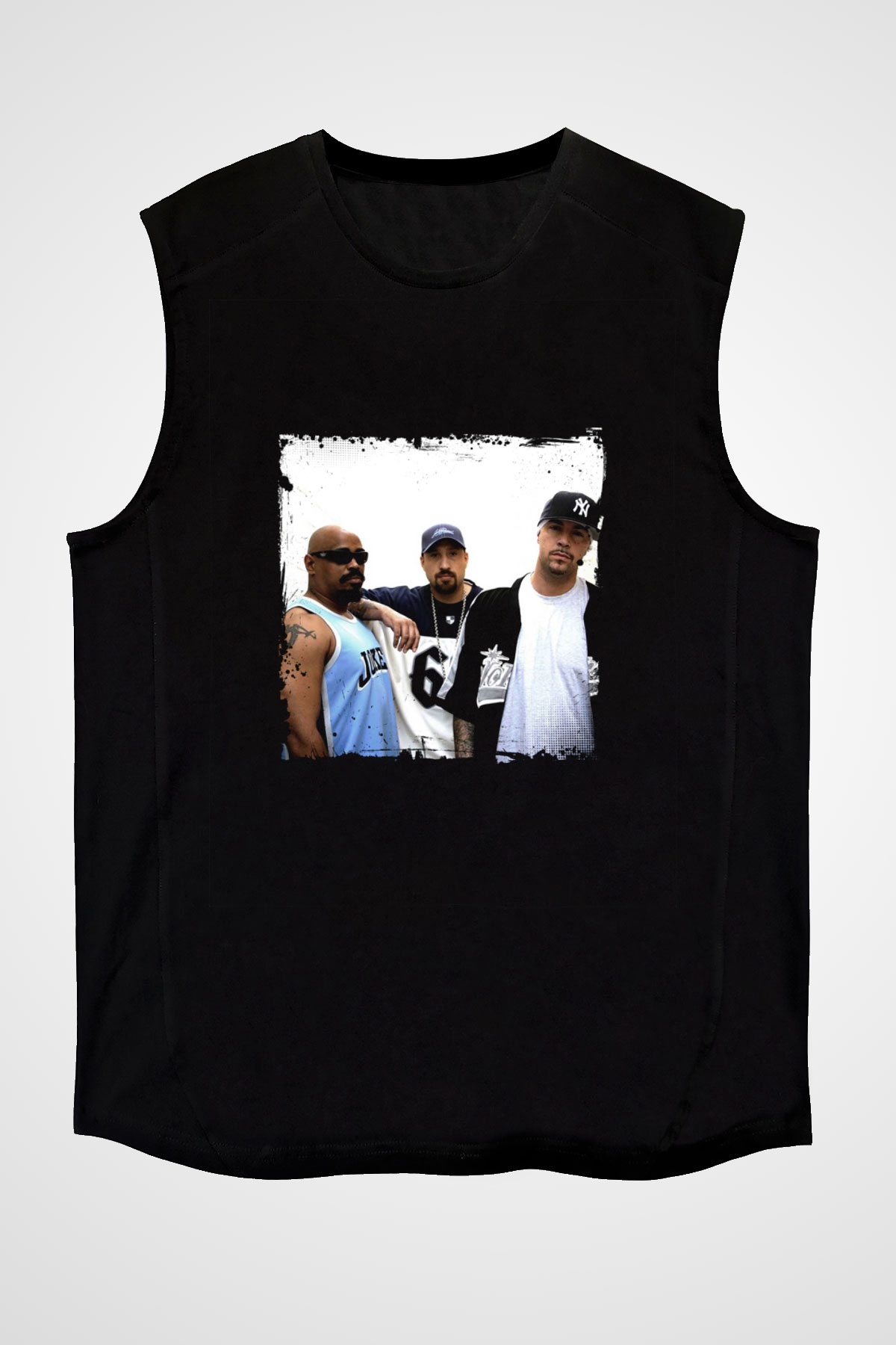 Cypress Hill Baskılı Unisex Siyah Kolsuz Tişört
