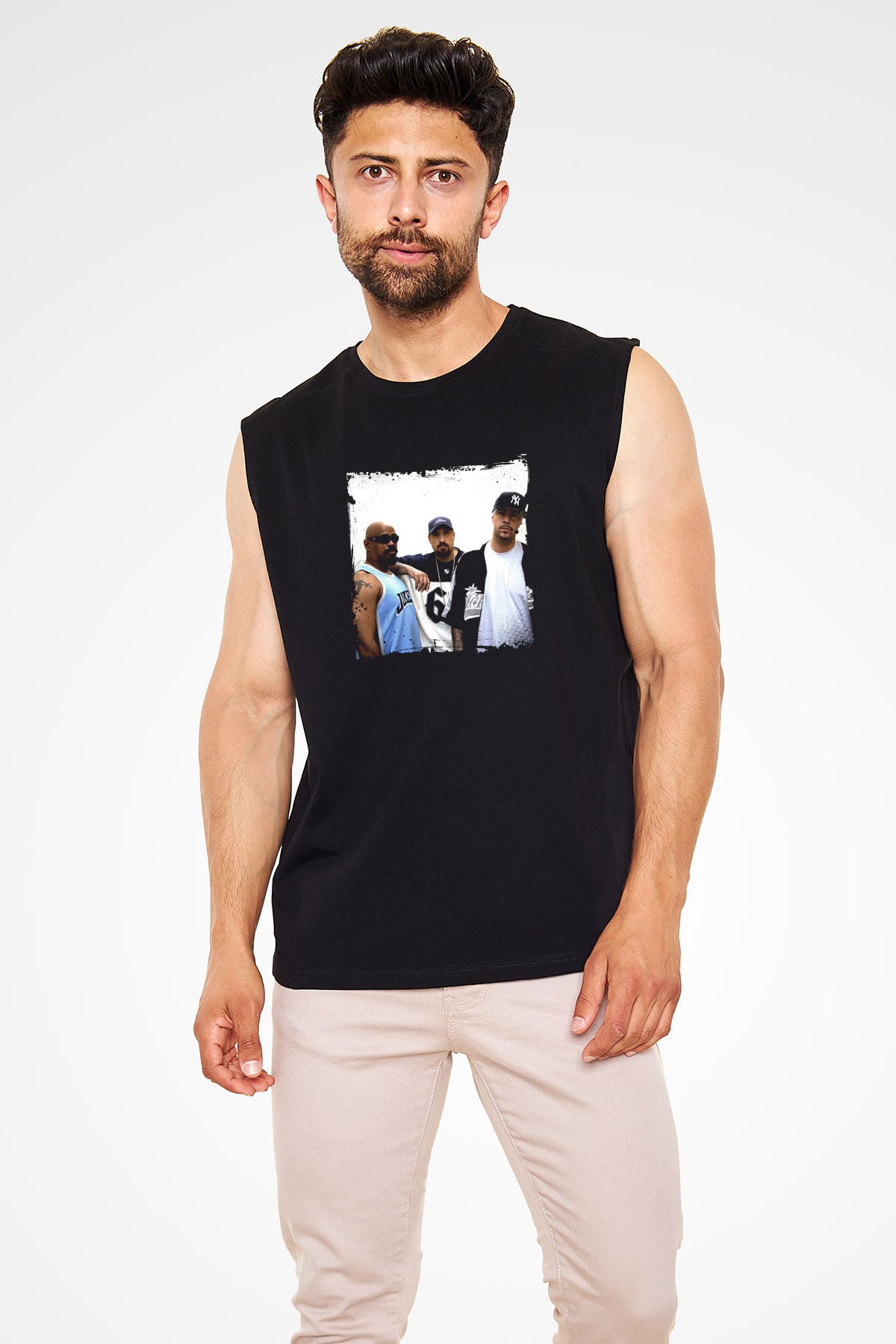 Cypress Hill Baskılı Unisex Siyah Kolsuz Tişört