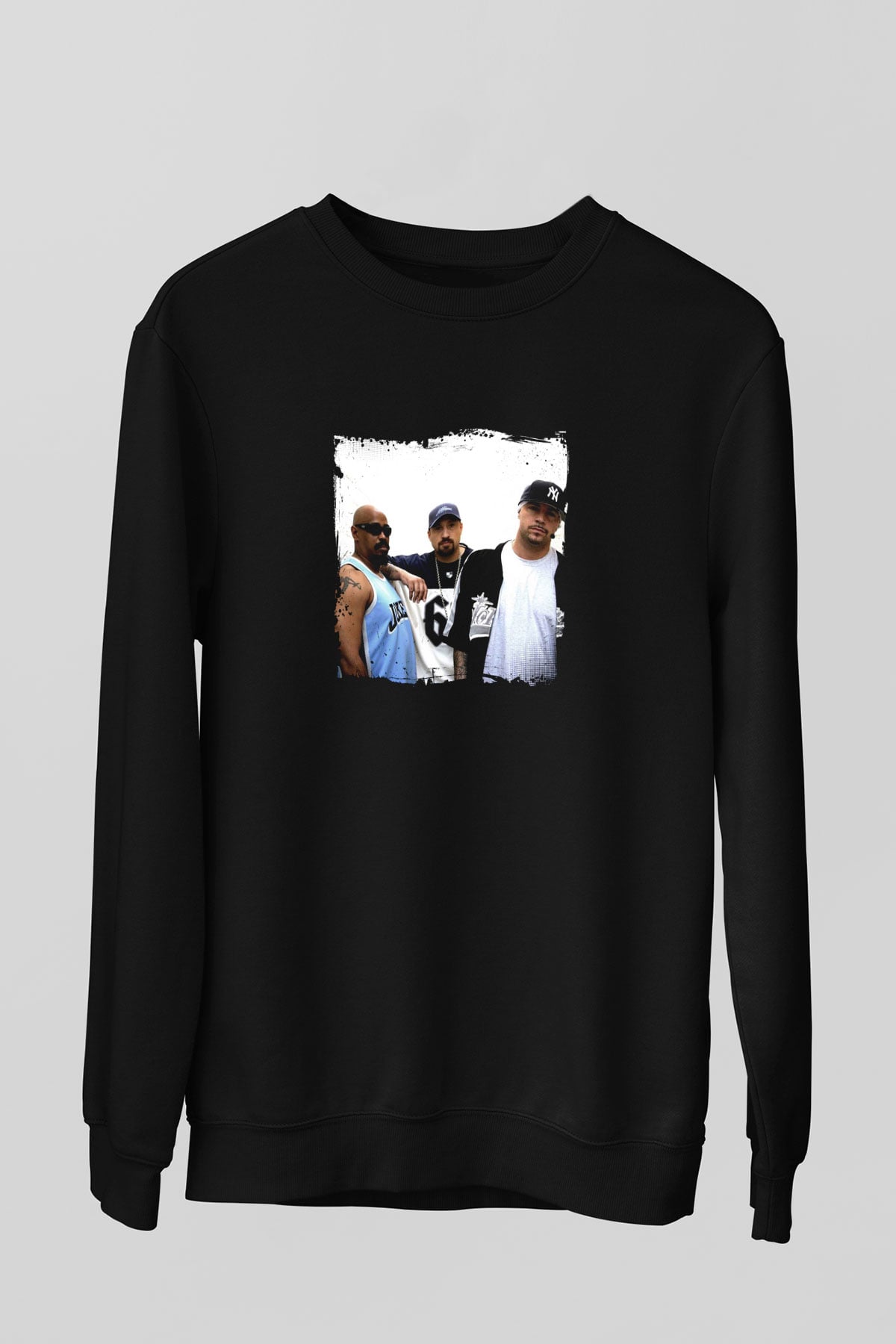 Cypress Hill Baskılı Unisex Siyah Sweatshirt