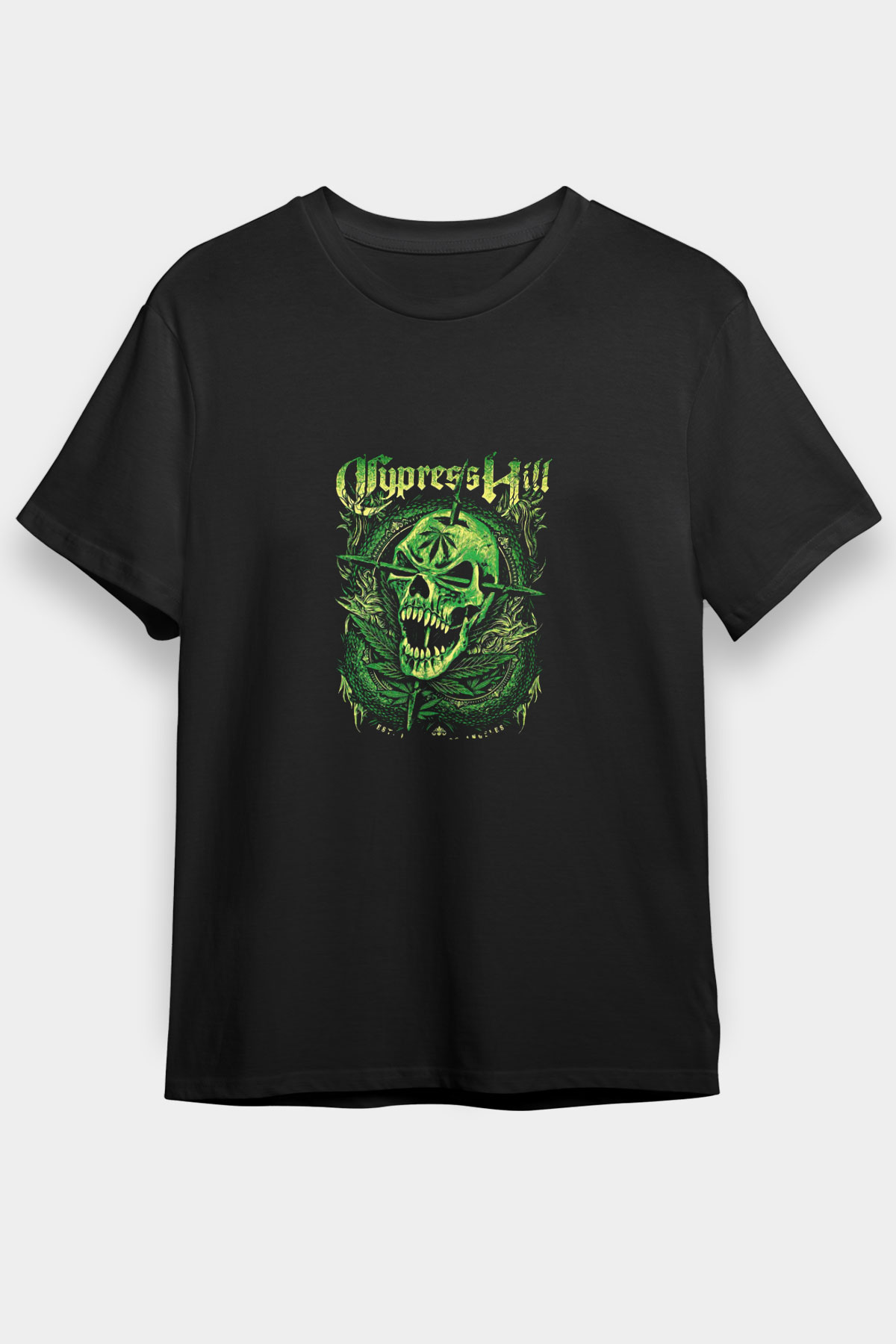 Cypress Hill Baskılı Unisex Siyah Tişört