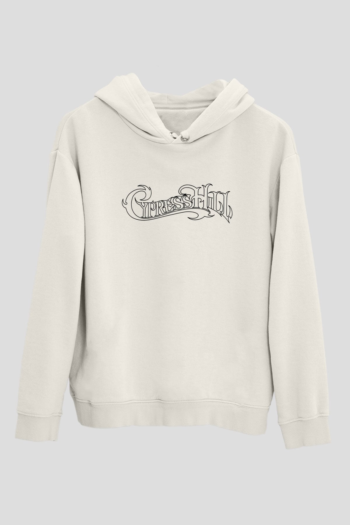 Cypress Hill Beyaz Unisex Kapşonlu Sweatshirt