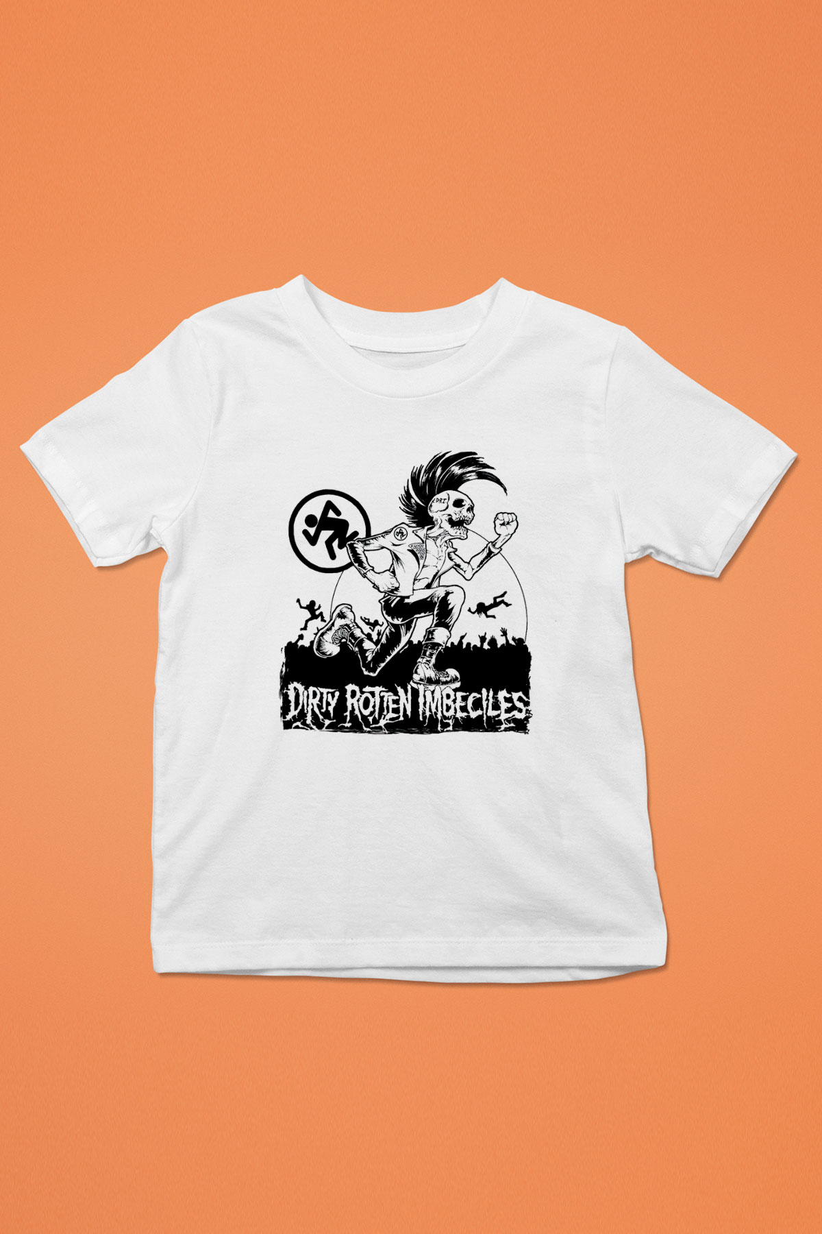 D.R.I Beyaz Unisex Çocuk Tişört