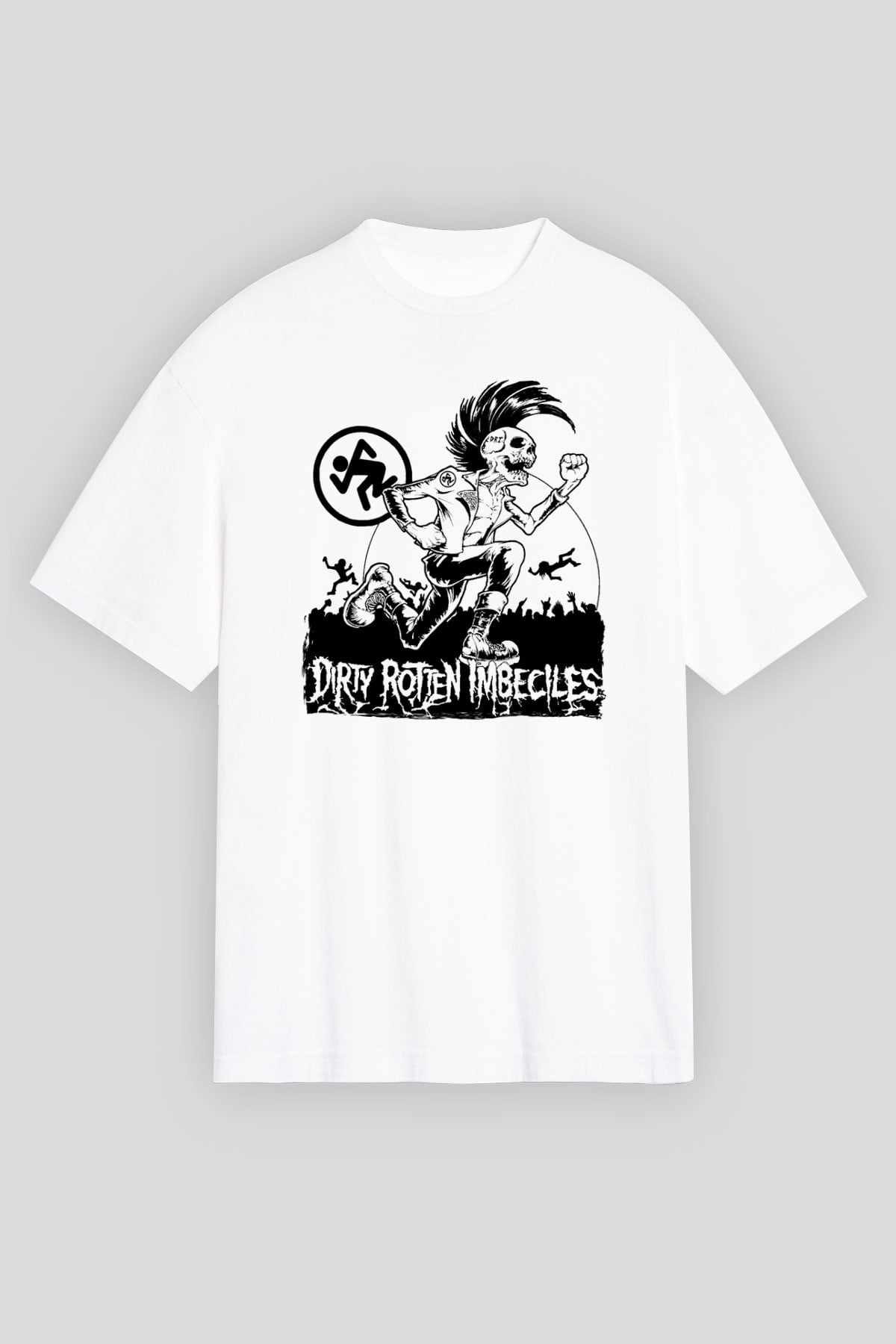 D.R.I Beyaz Unisex Tişört T-Shirt - TişörtFabrikası